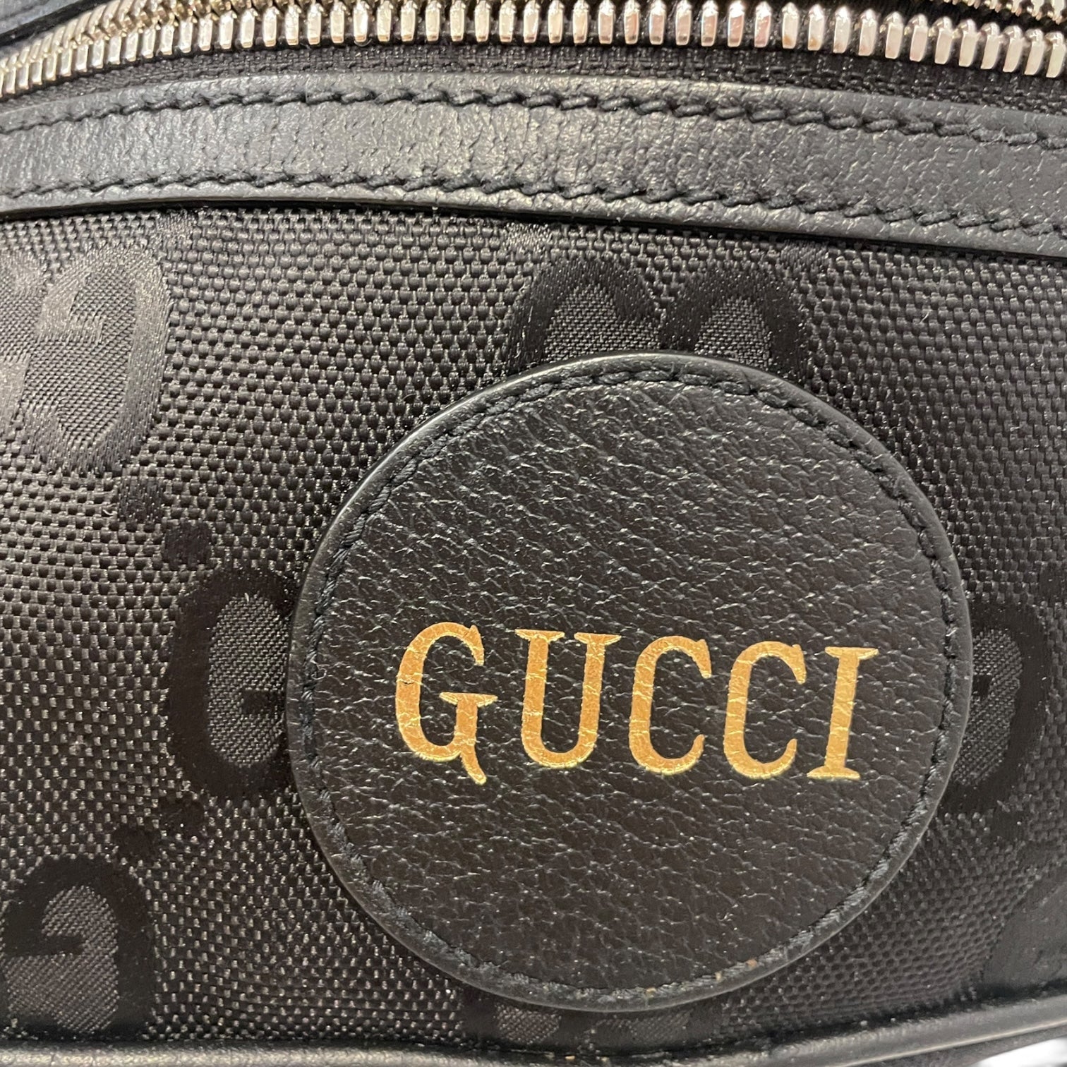 GUCCI/Fanny Pack/Monogram/Cotton/BLK/OFF THE GRID view 5