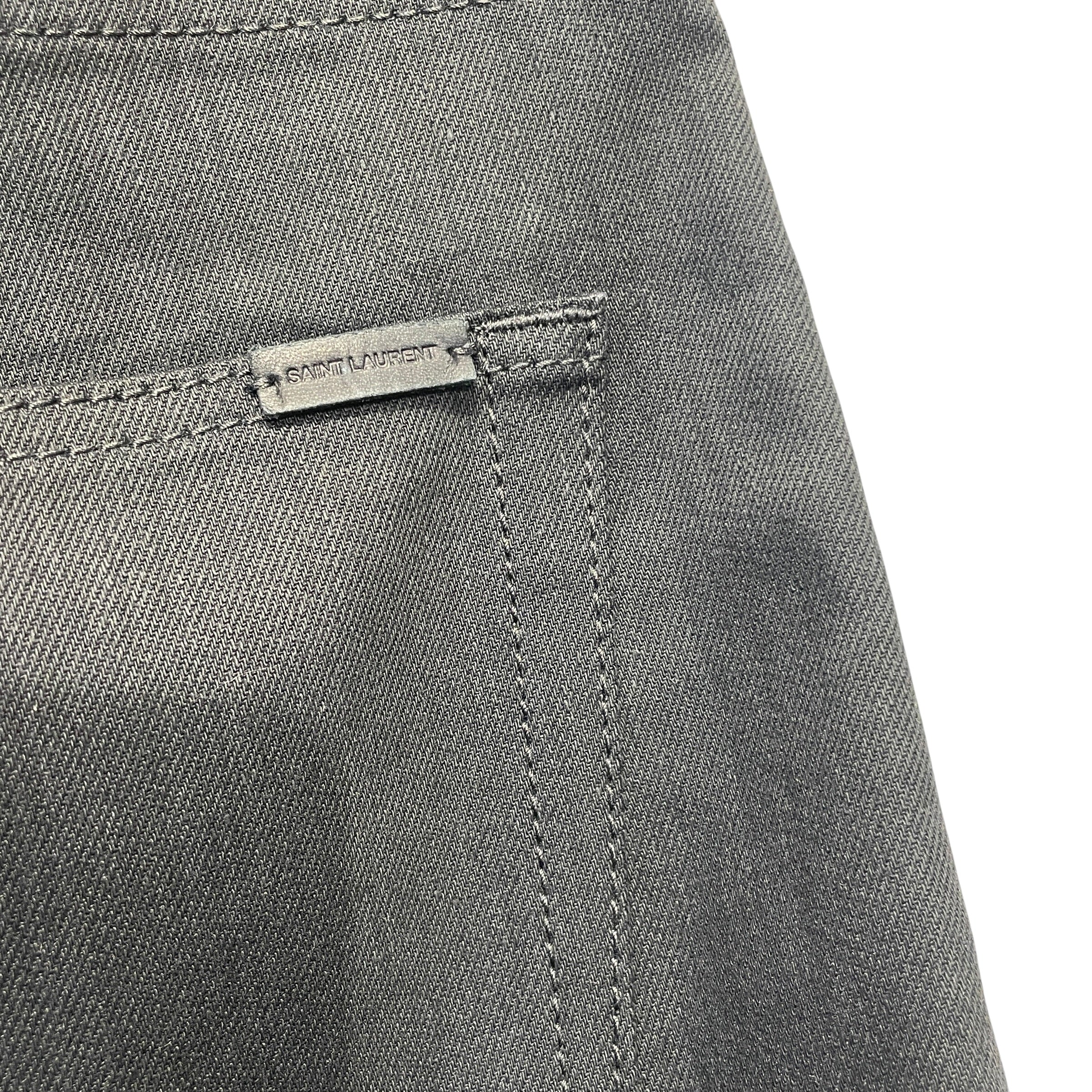 YVES SAINT LAURENT/Pants/34/Denim/BLK/2025 SKINNY DENIM view 6