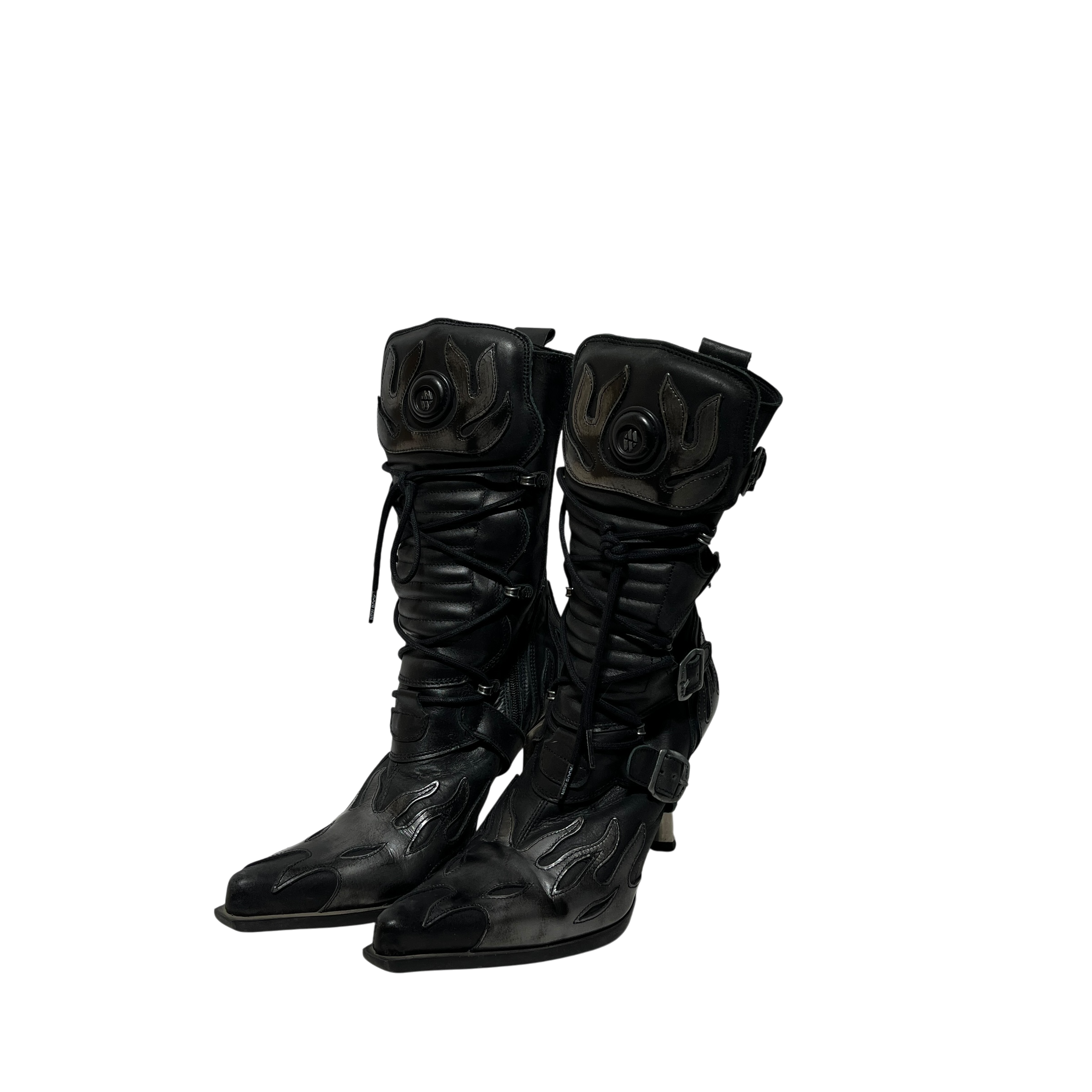 NEW ROCK/Heels/EU 38/Leather/BLK/ view 1