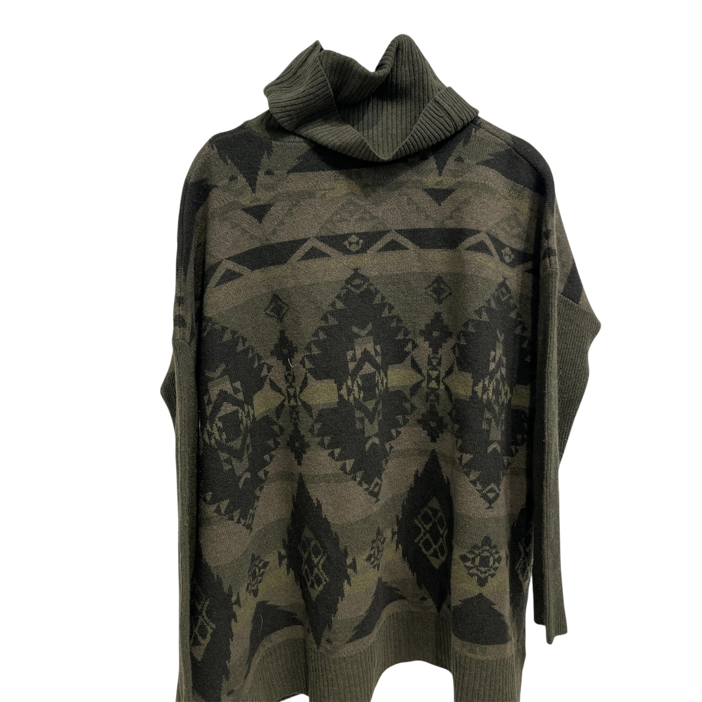 RALPH LAUREN/Sweater/S/Wool/GRN/Turtle Neck/All over pattern Striped view 2