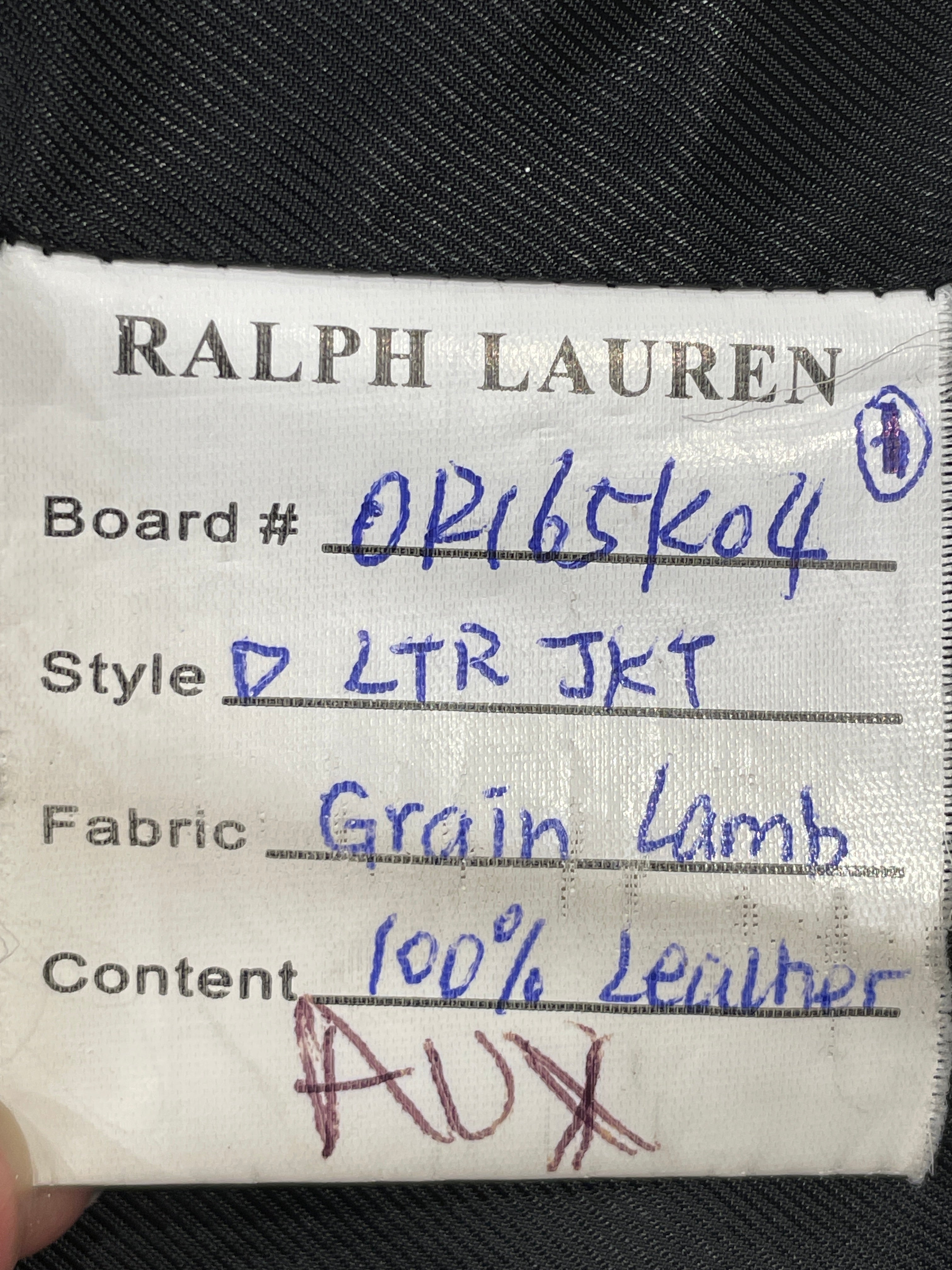 POLO RALPH LAUREN/Leather Jkt/XS/Leather/BLK/ view 5