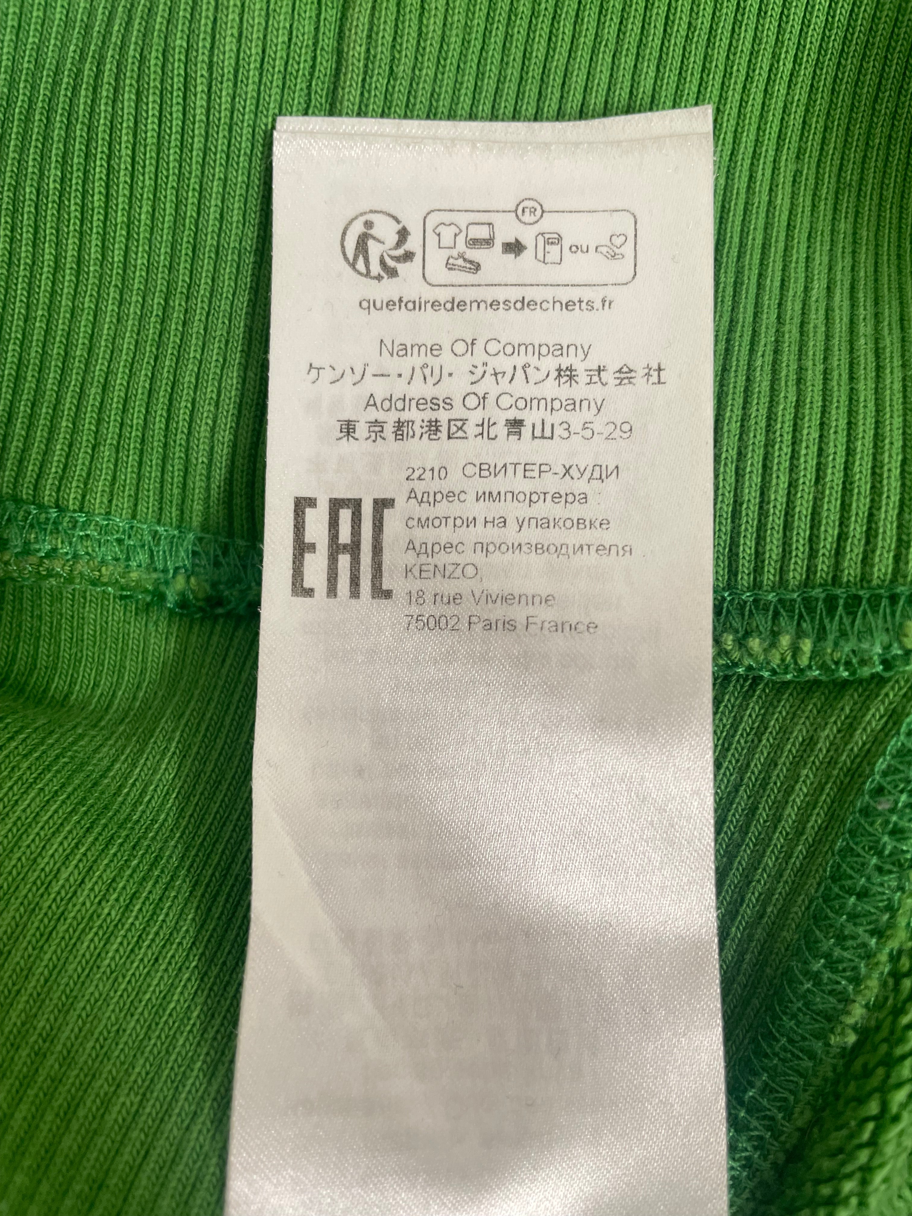KENZO/Hoodie/M/Graphic/Cotton/GRN/Pullover/EMBARQUEMENT TOKYO view 5