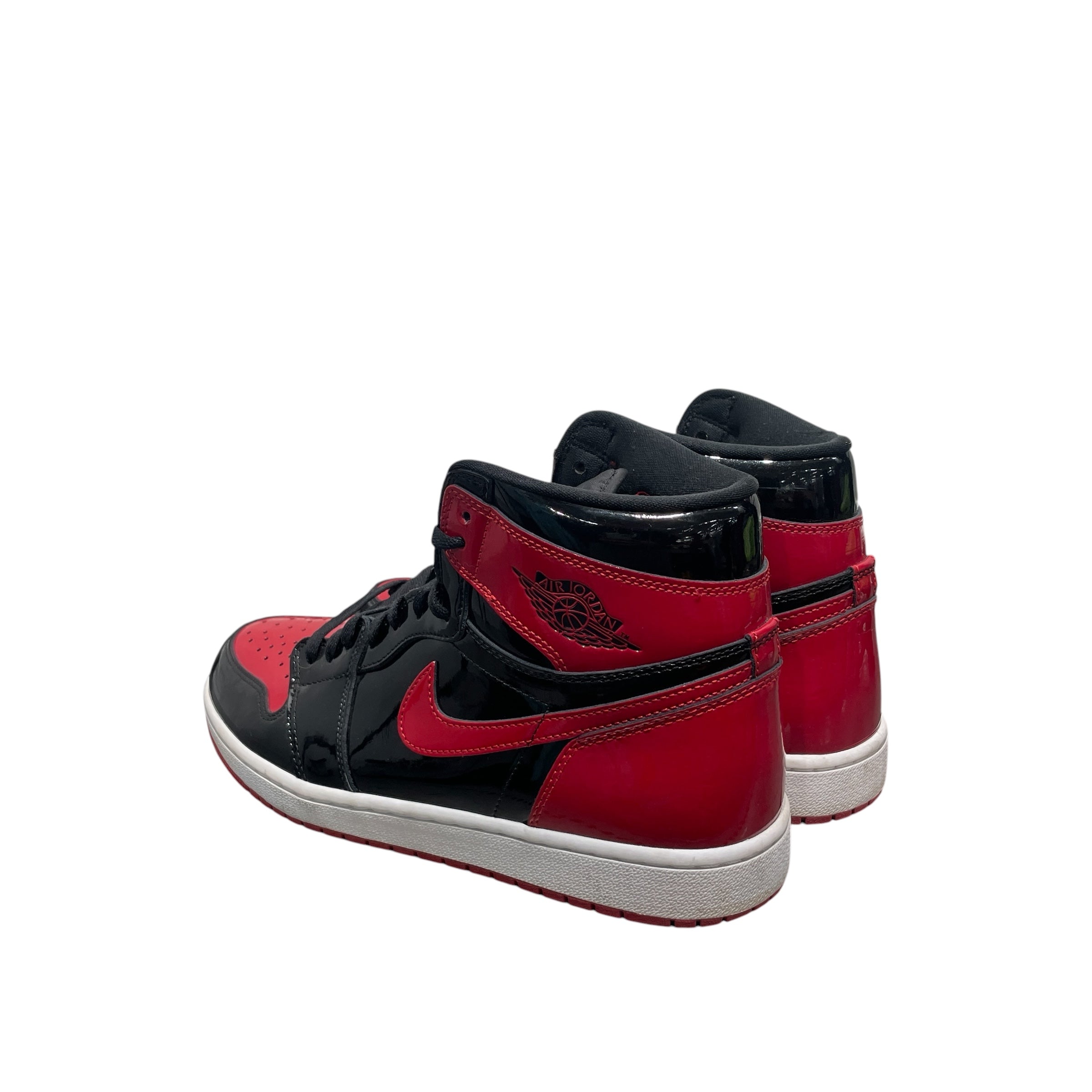 NIKE/Hi-Sneakers/US 12/Acrylic/BLK/JORDAN 1 PATENT BRED view 2