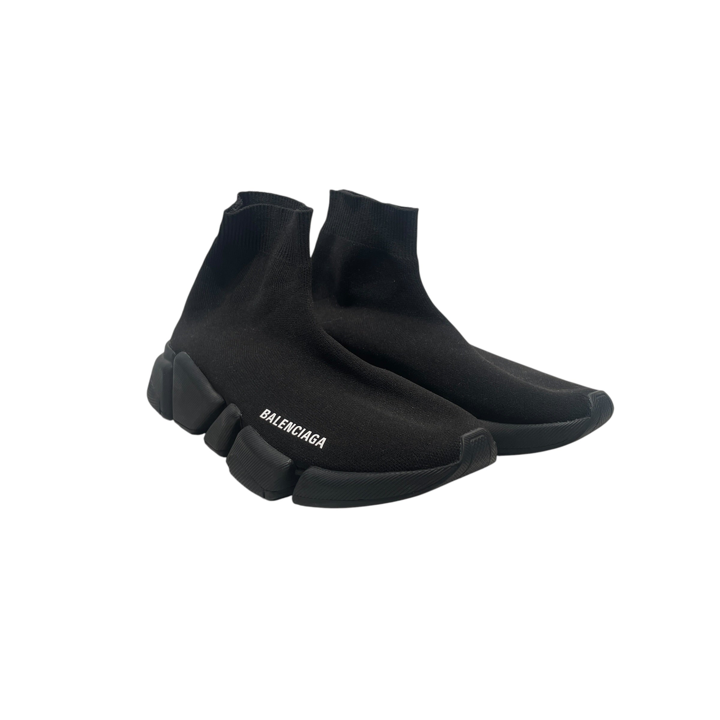 BALENCIAGA/Hi-Sneakers/US 8/Acrylic/BLK/ view 1