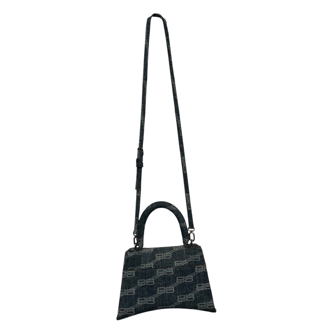 BALENCIAGA/Hand Bag/Monogram/Denim/IDG/HOURGLASS BLEACHED DENIM MINI view 2
