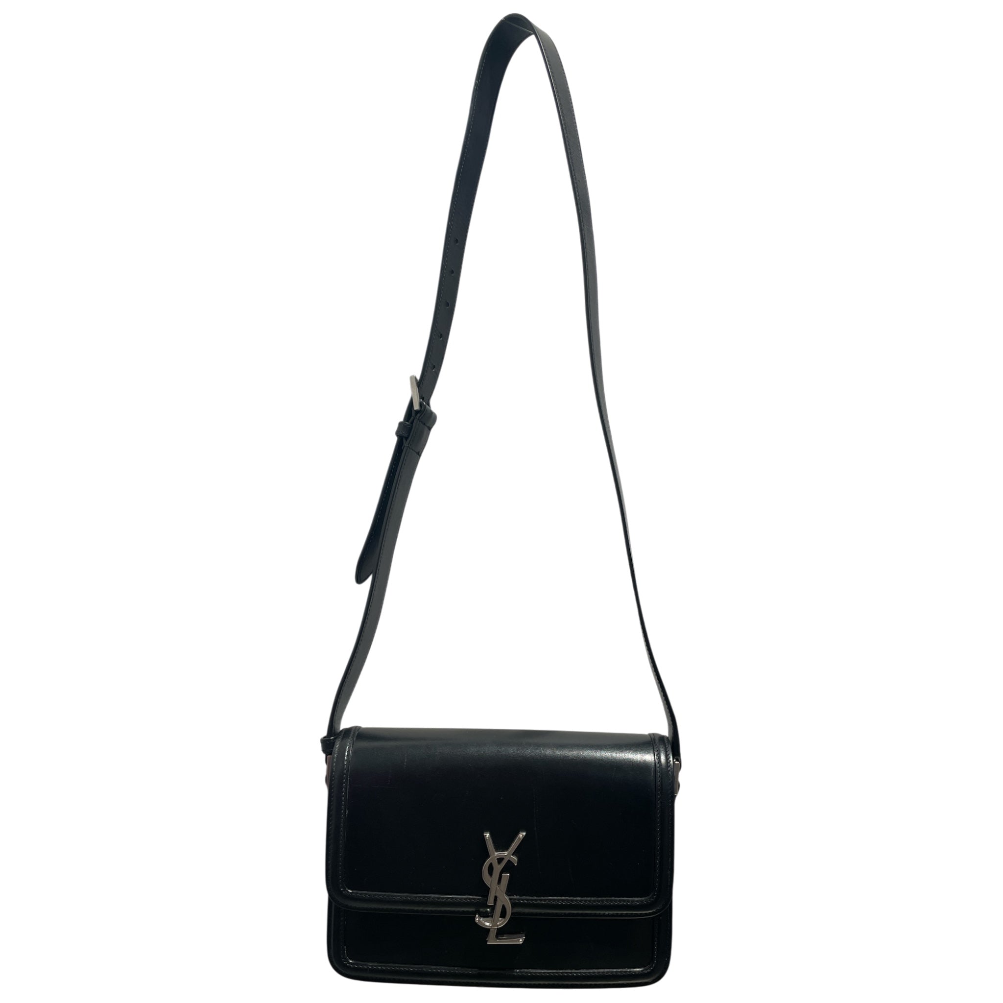YVES SAINT LAURENT/Cross Body Bag/Leather/BLK/Sofferino Cross Body Bag view 1