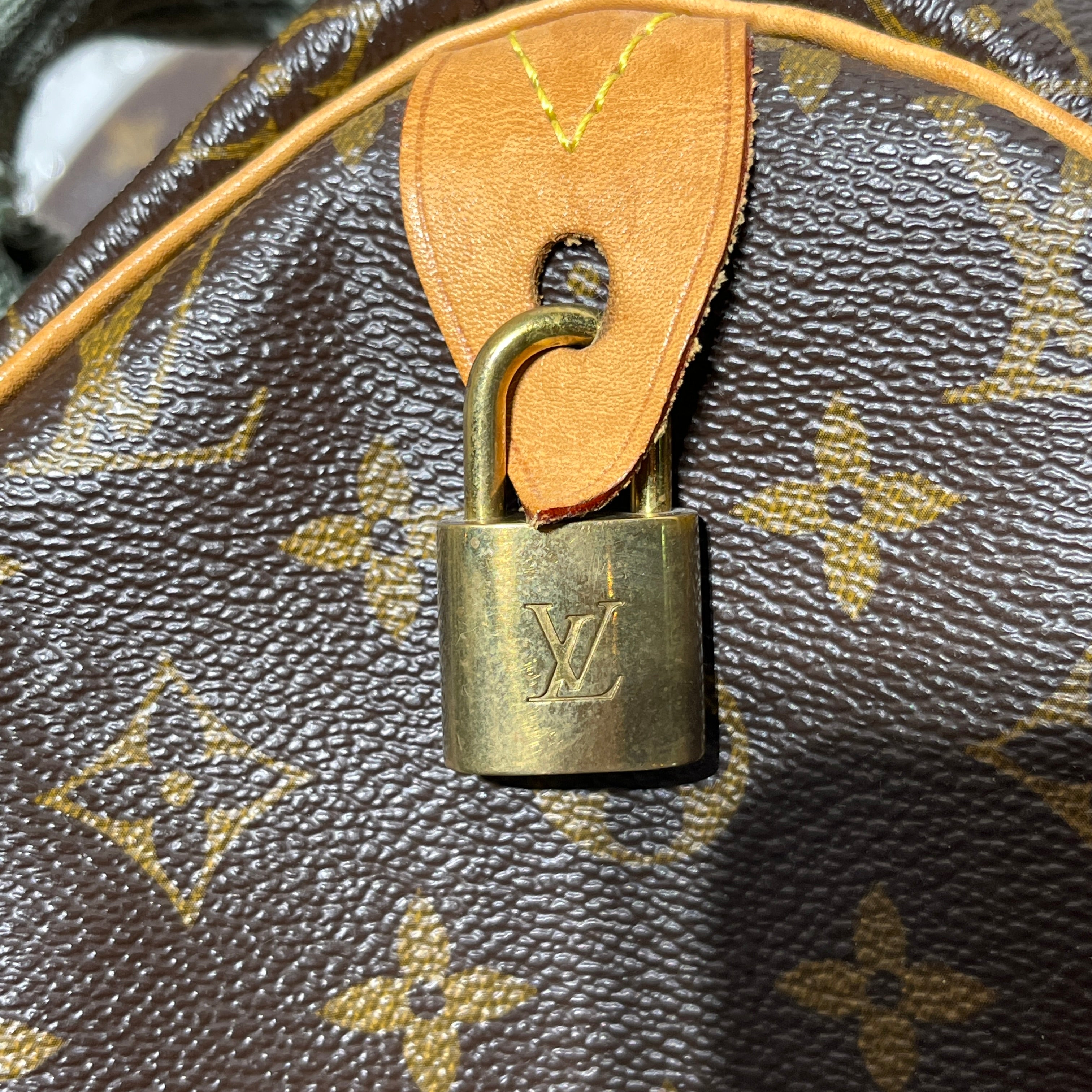 LOUIS VUITTON/Hand Bag/Monogram/Leather/BRW/Speedy Luggage 40 view 4