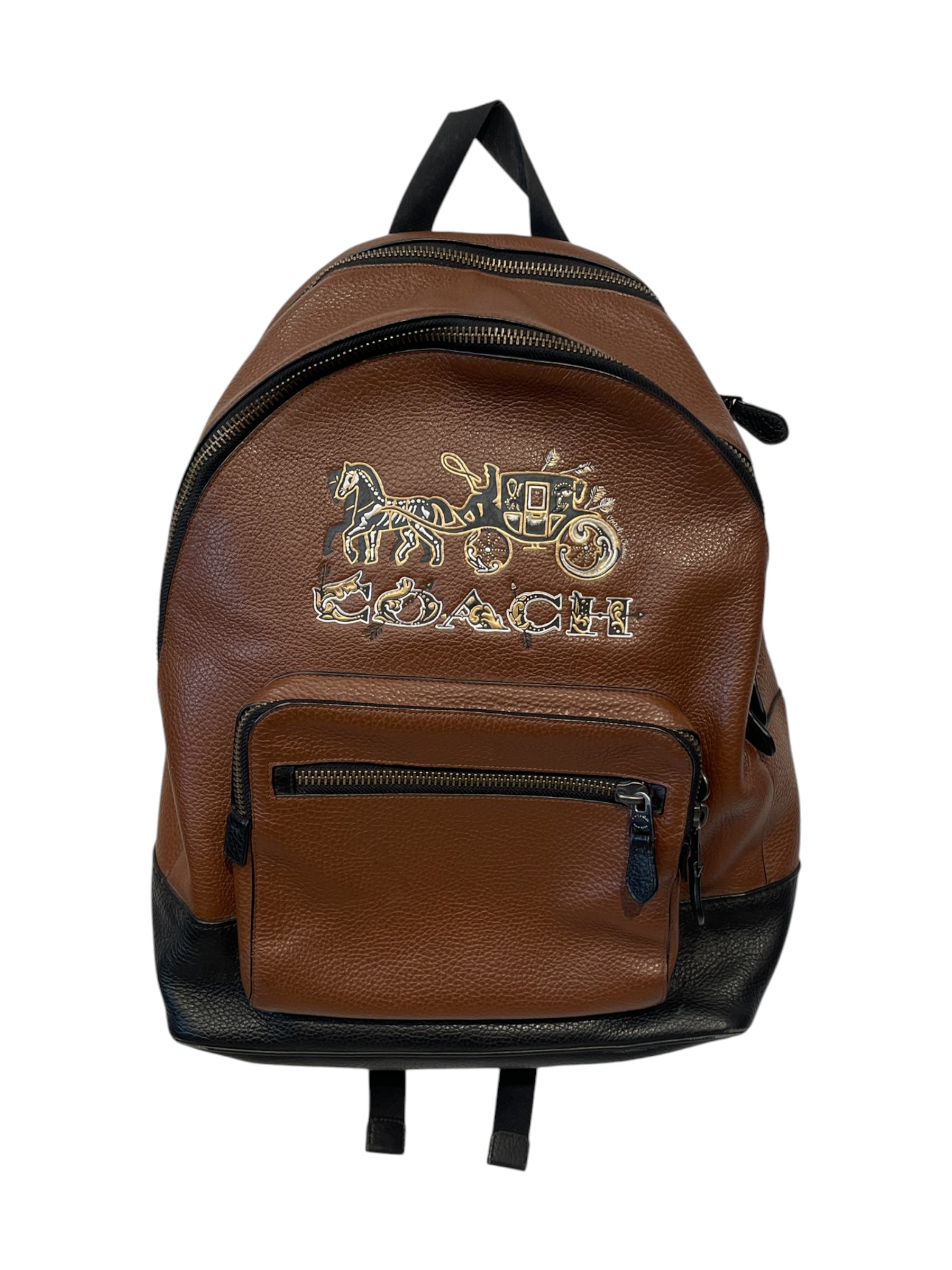 COACH/Backpack/Leather/BRW/LARGE HORSE CARRIAGE LOGO view 1
