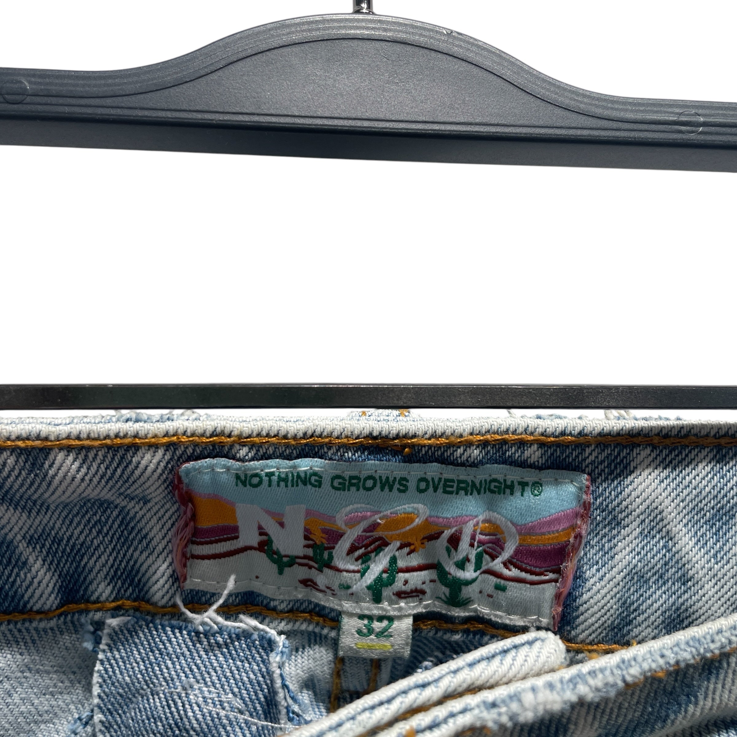 NOTHING GROW OVERNIGHT/Pants/32/Cotton/BLU/ view 3