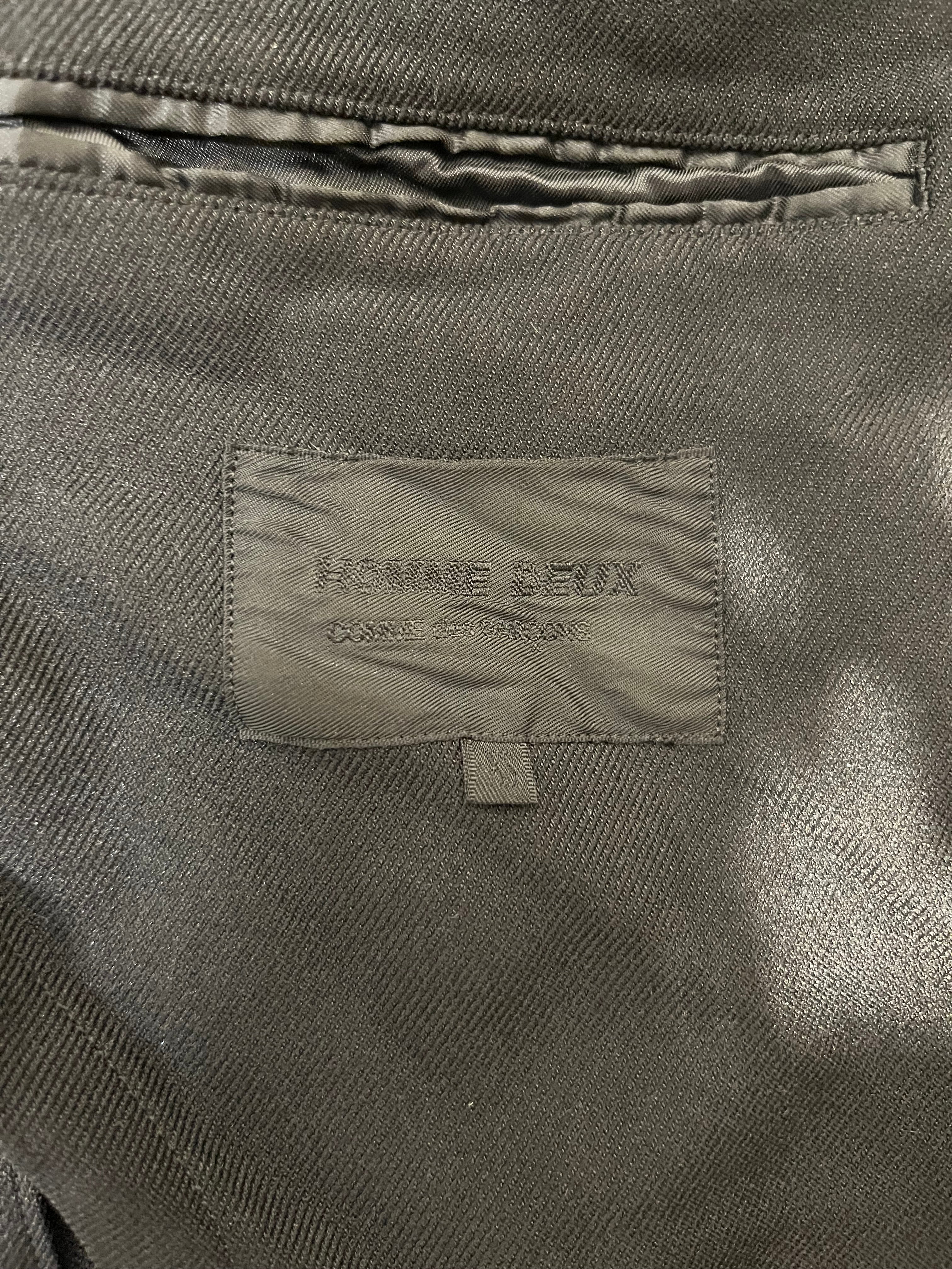 COMME des GARCONS HOMME DEUX/Suits/XS/Polyester/BLK/CONTRAST TRIM view 3