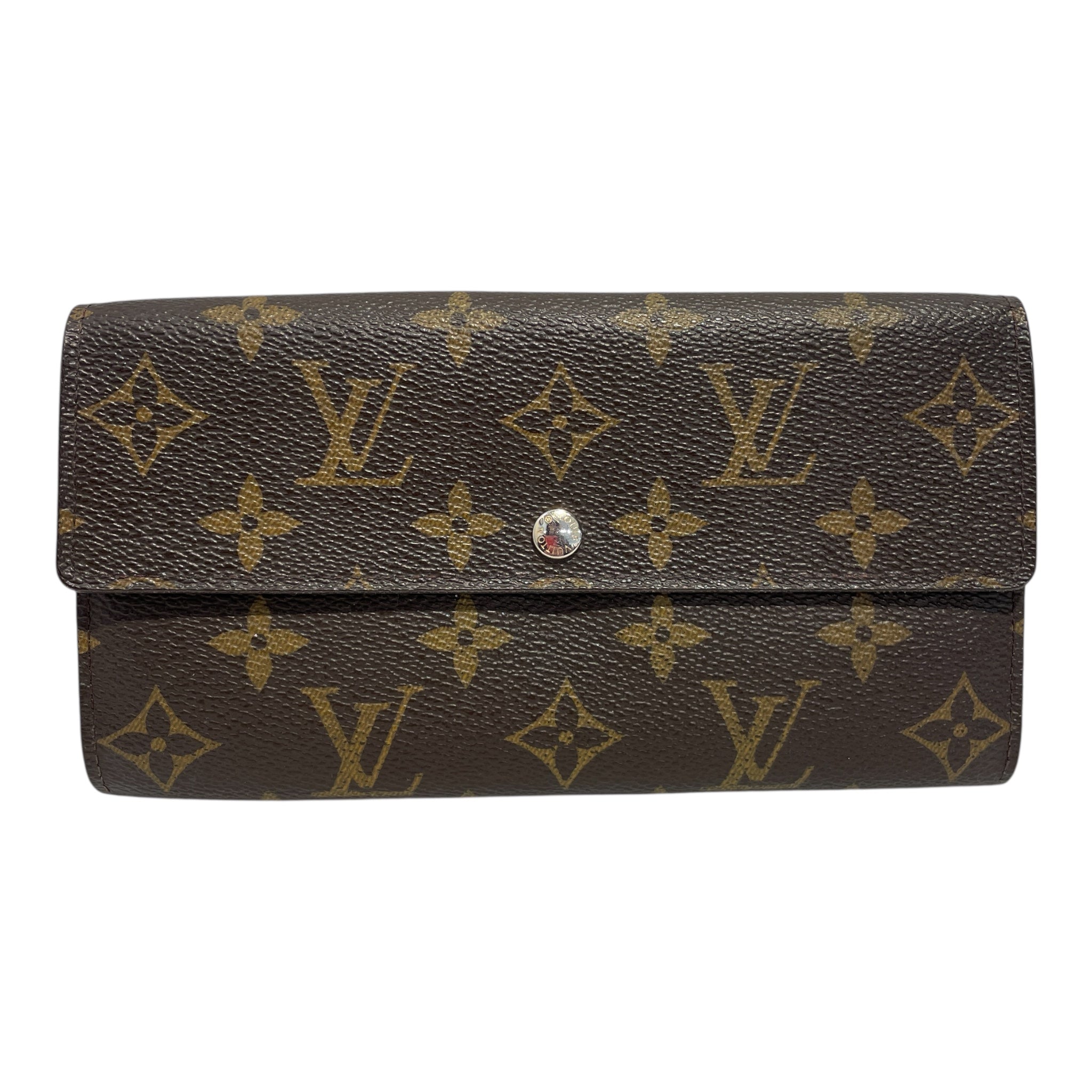LOUIS VUITTON/Bifold Wallet/Monogram/Leather/BRW/LONG BIFOLD MONOGRAM WALLET view 3