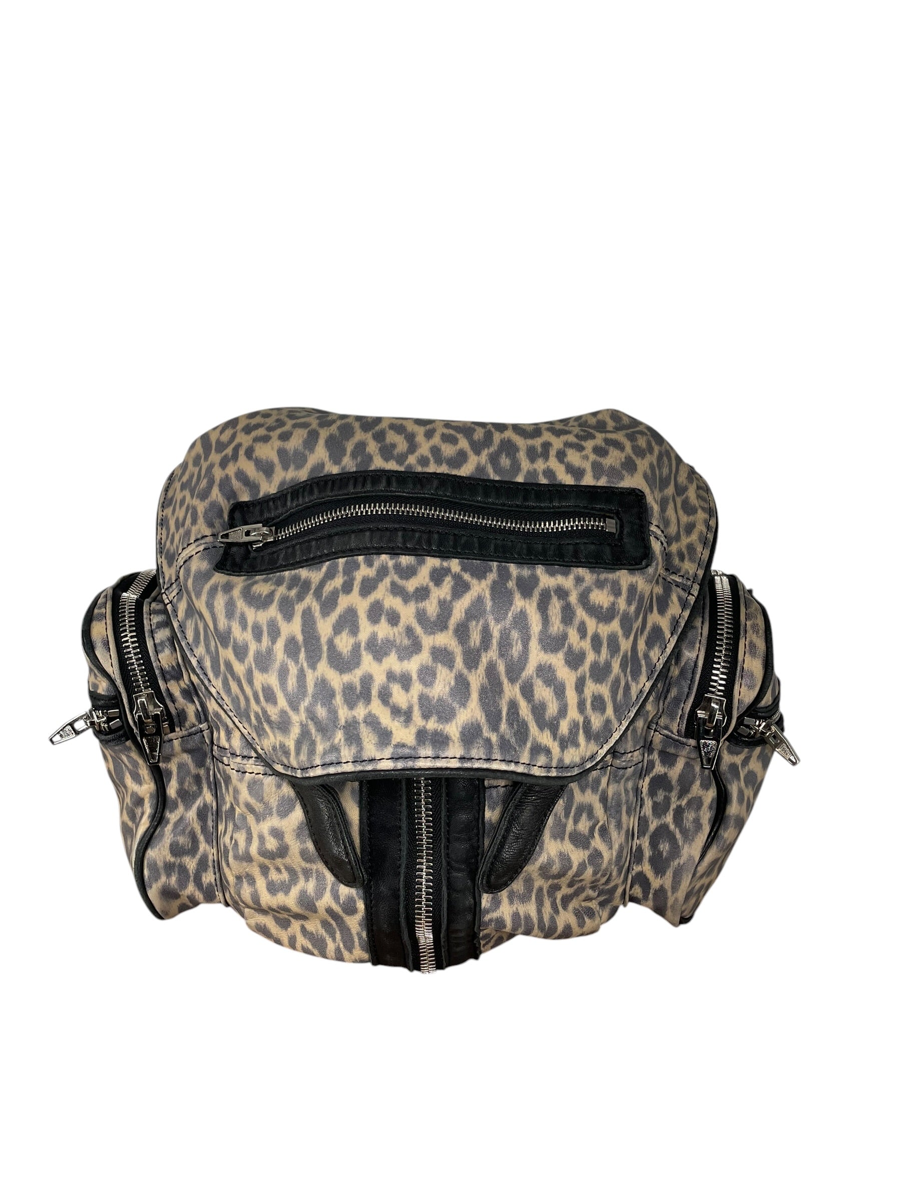 Alexander Wang/Backpack/Animal Pattern/Leather/MLT/Leopard Multi Zipper Backpack view 1