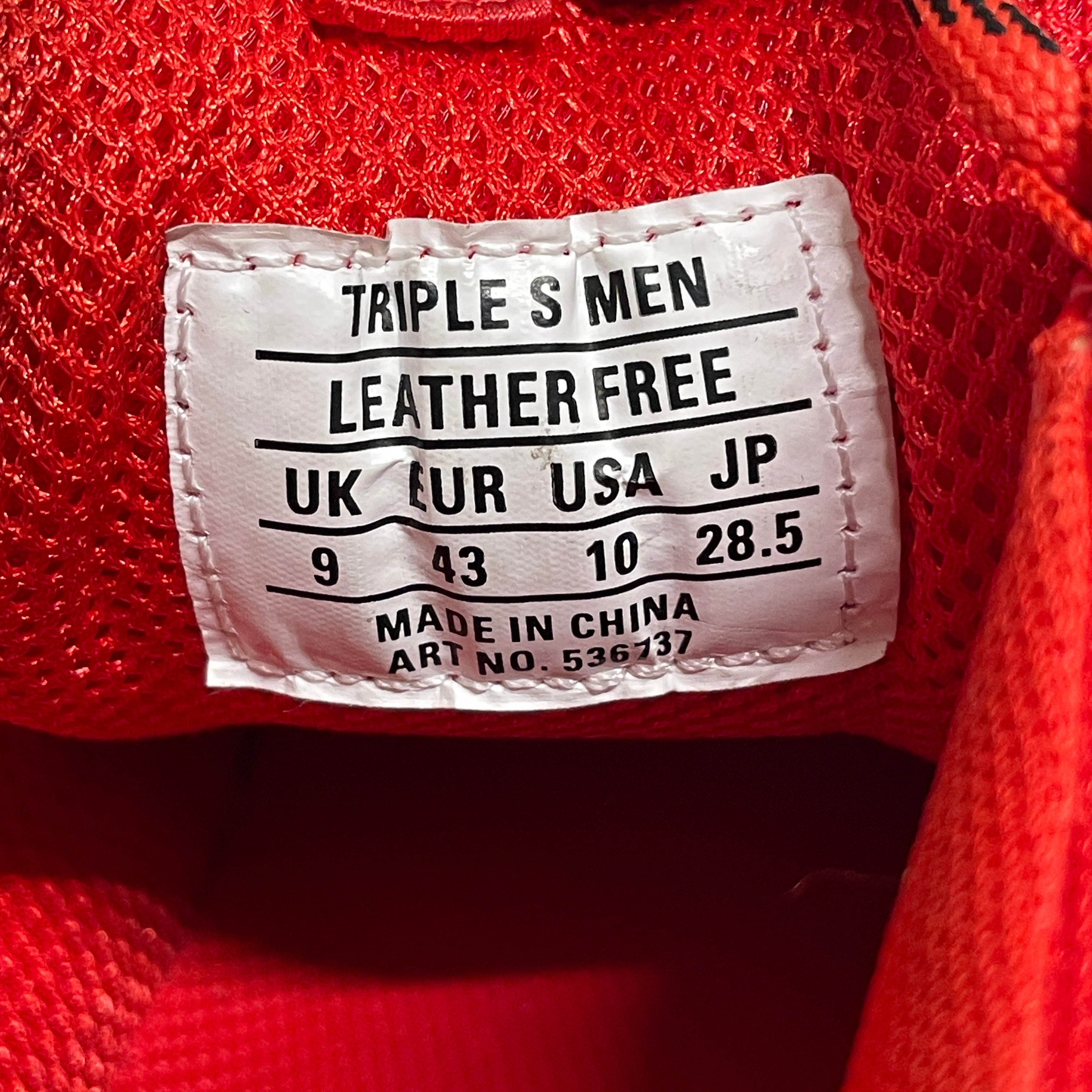 BALENCIAGA/Low-Sneakers/US 10/RED/TRIPLE S MEN view 8