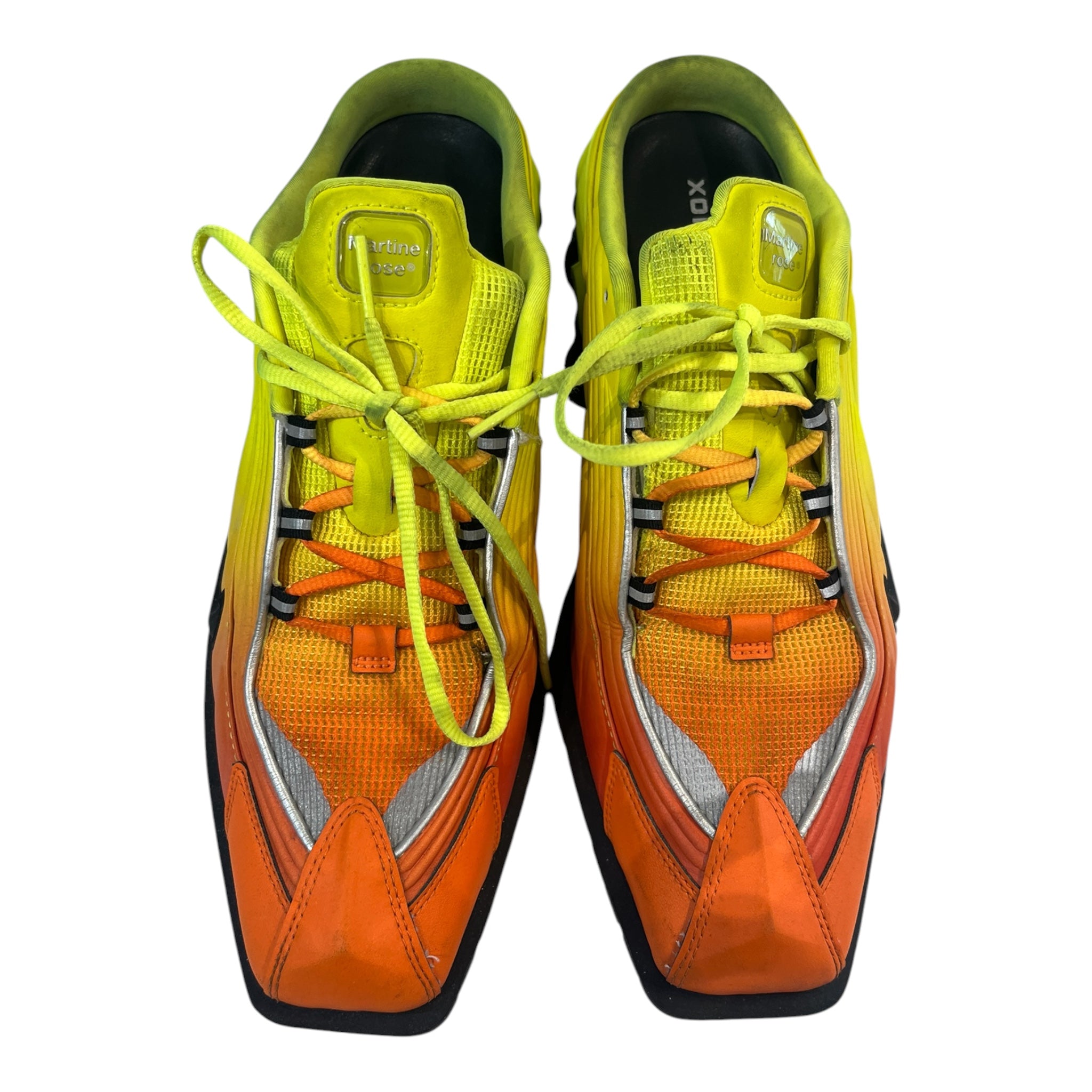 MARTINE ROSE/NIKE/Low-Sneakers/US 10/Leather/YEL/Slip-on/SHOX MR4 MULE GRADIENT ORANGE view 2
