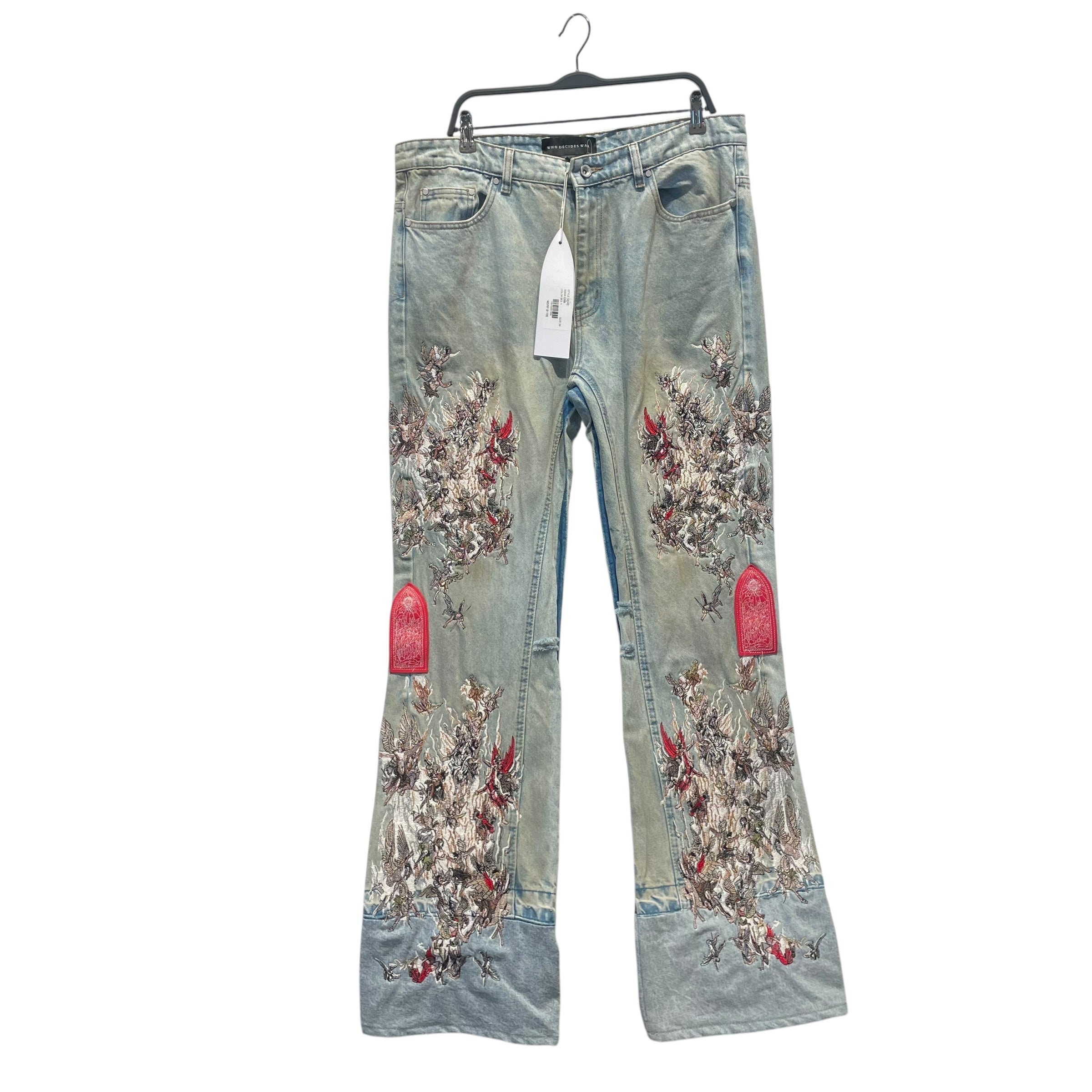 WHO DECIDES WAR/Straight Pants/36/Denim/BLU/ view 1