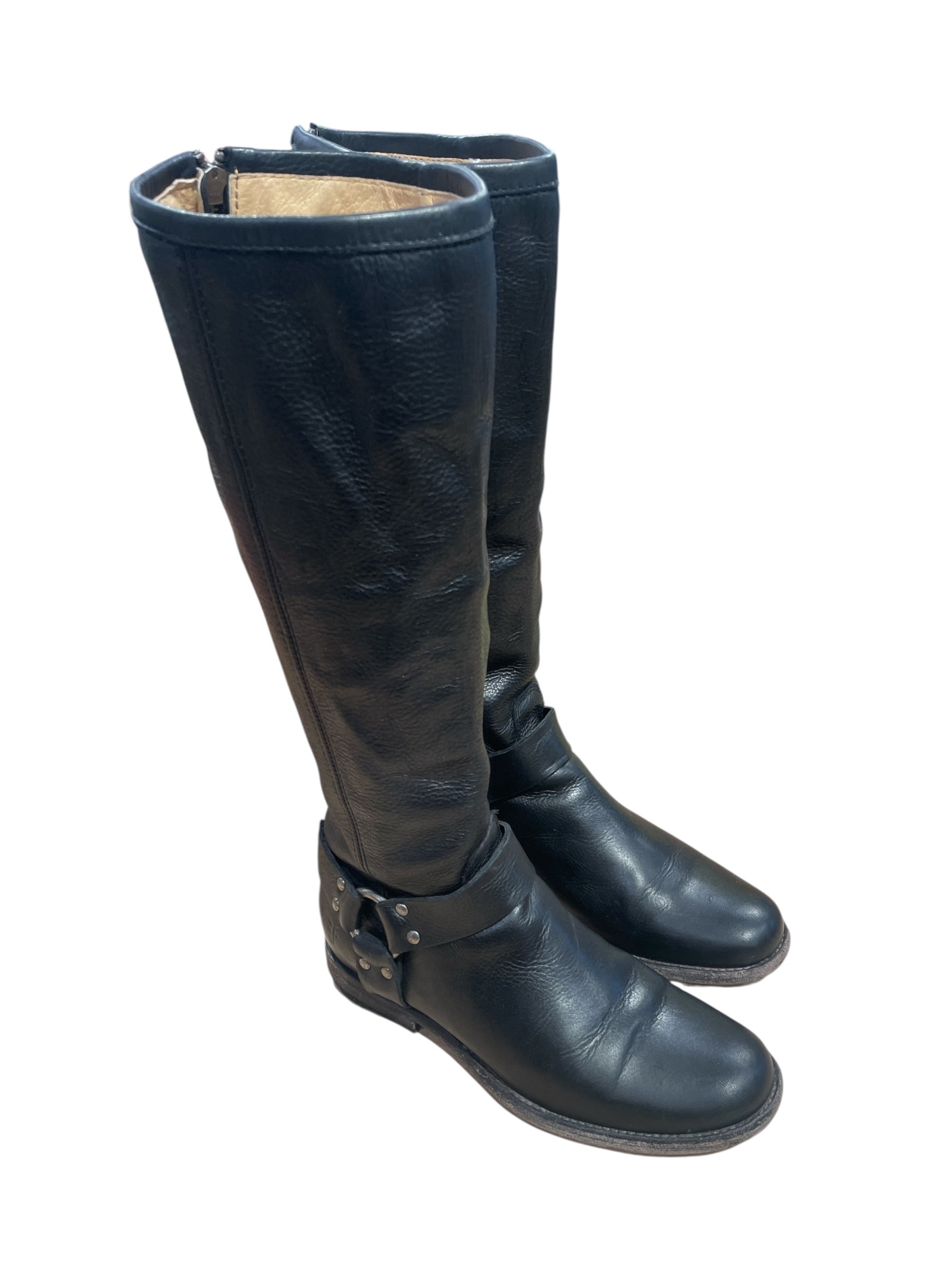 FRYE/Boots/US 7.5/Leather/BLK/ view 1