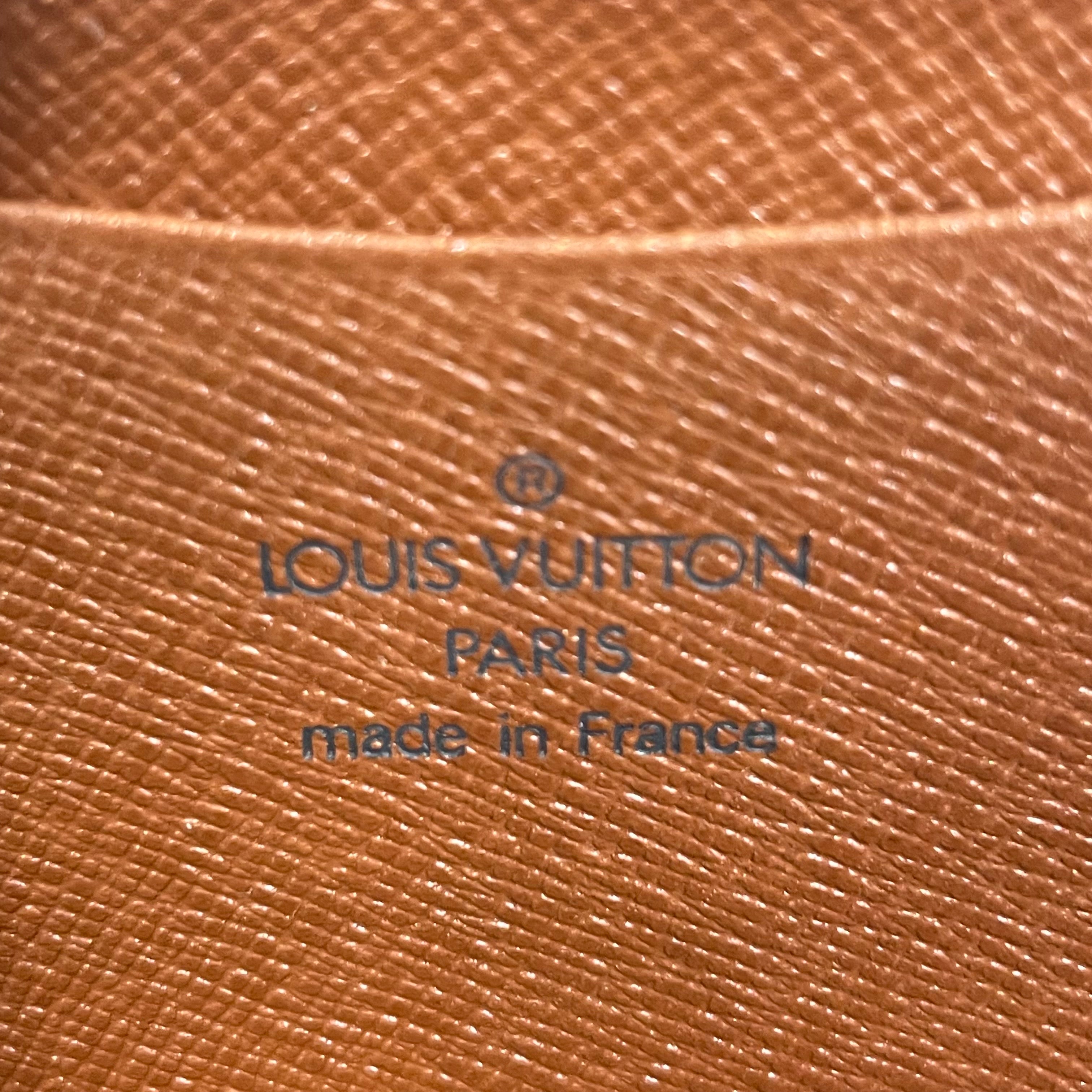 LOUIS VUITTON/Long Wallet/All Over Print/Leather/MLT/L's/gld/brw in/zippy wallet/blk lo view 4