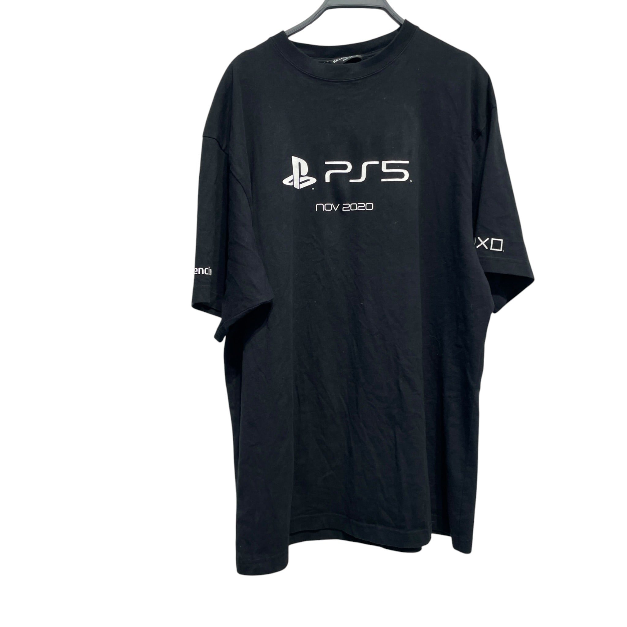 BALENCIAGA/T-Shirt/XS/Cotton/BLK/Graphic/playstation 2020 view 1
