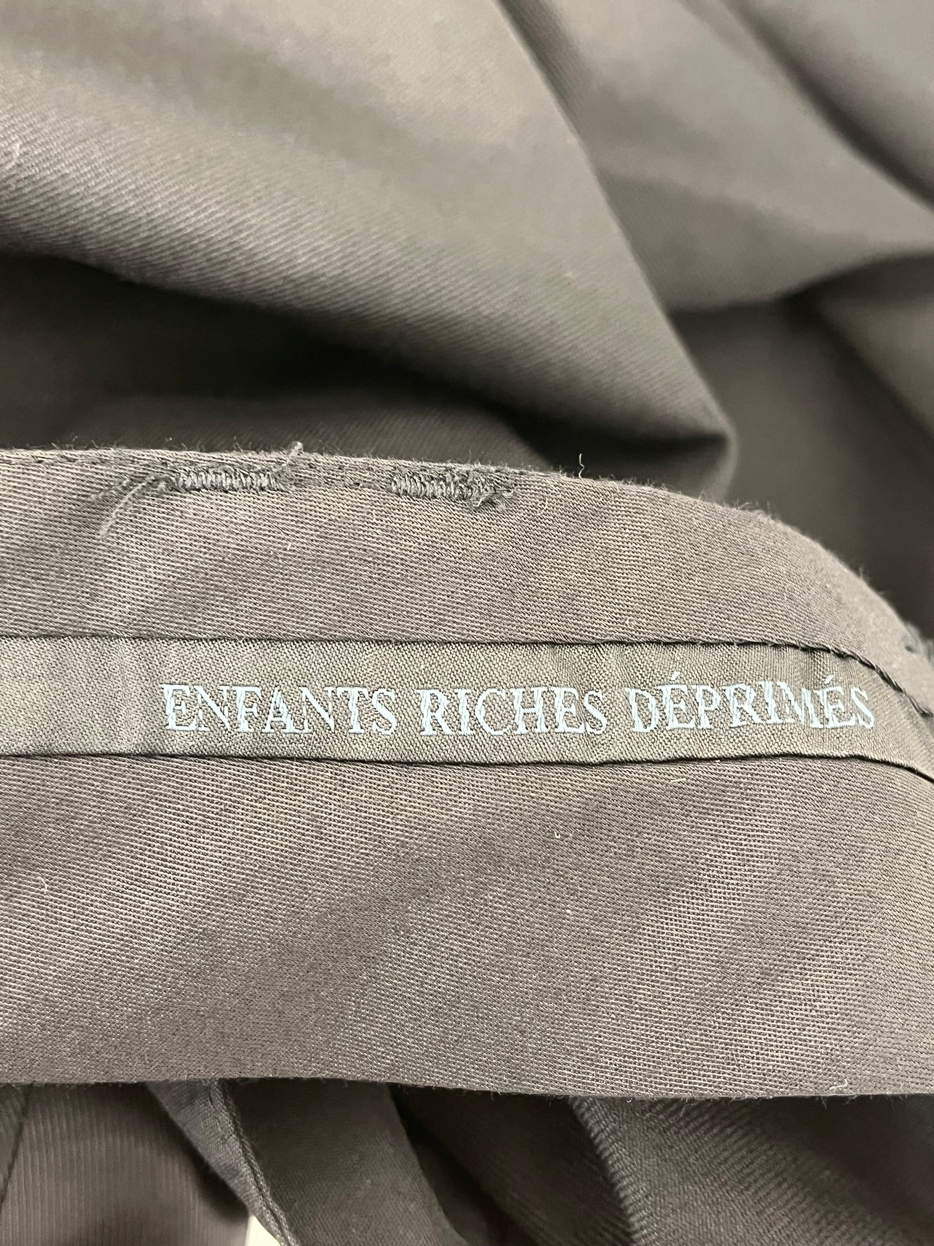 enfants riches deprimes/Slacks/46/Wool/BLK/WIDE LEG PLEATED TROUSER view 6