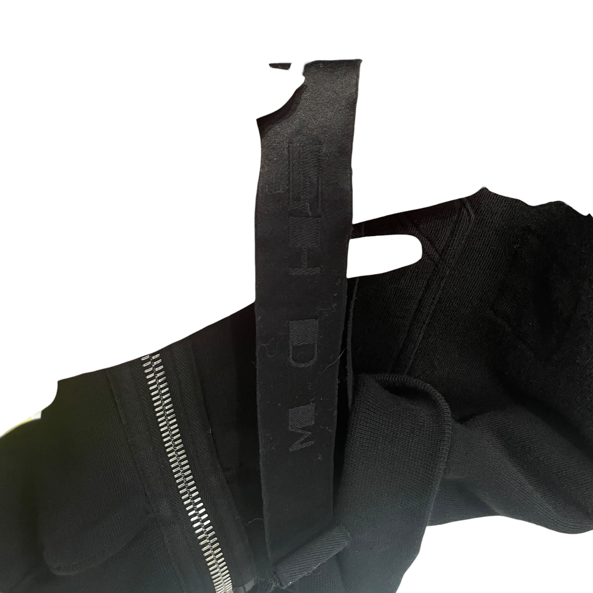 Rick Owens/Zip Up Hoodie/S/Cotton/BLK/Oversize/ view 4