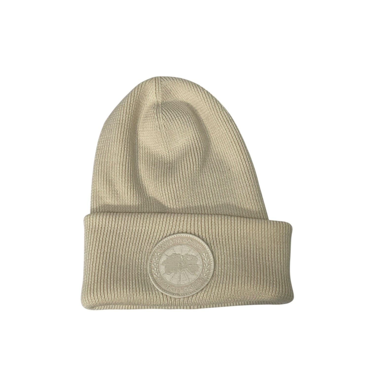 CANADA GOOSE/Beanie/Wool/CRM/M's/ view 1