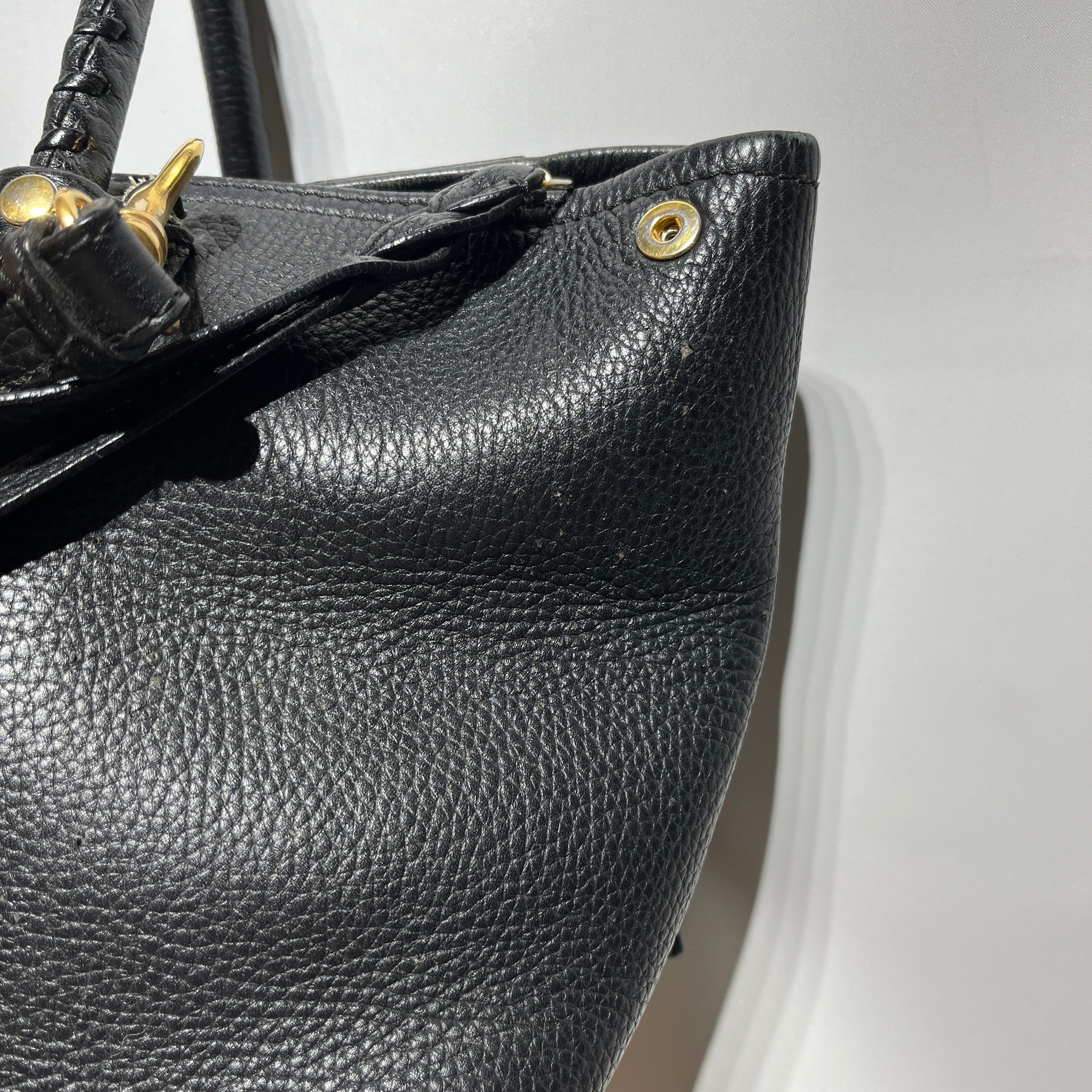 Alexander McQueen/Cross Body Bag/Leather/BLK/WHIPSTICHED FOLK TOTE view 13