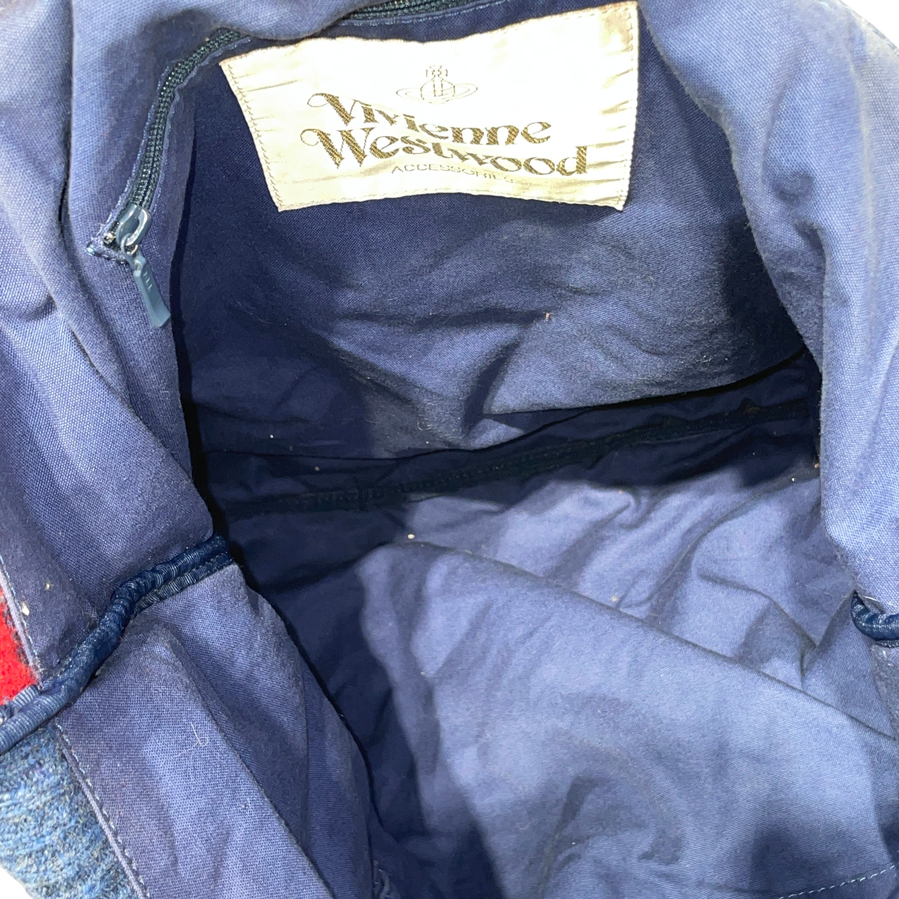 Vivienne Westwood/Hand Bag/Stripe/NVY/STRIPE ORB view 3
