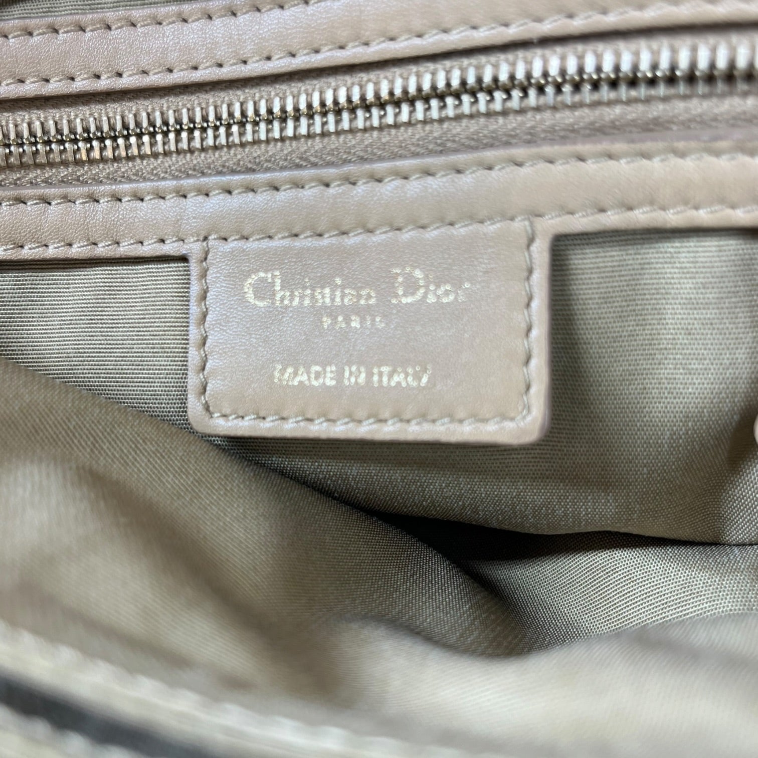 Christian Dior/Hand Bag/Leather/BEG/ view 4