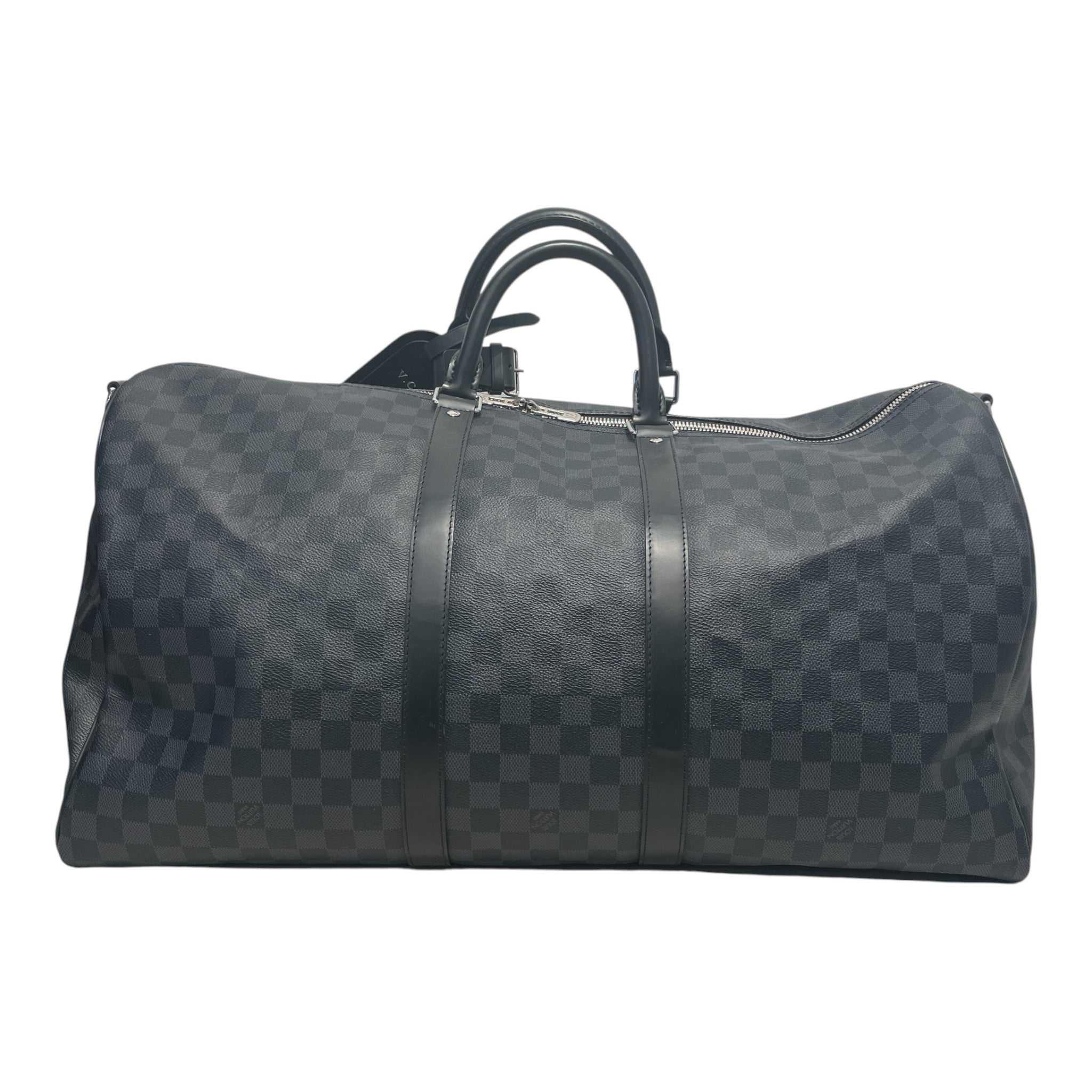 LOUIS VUITTON/Bag/Monogram/Leather/BLK/cobalt damier keepall view 1