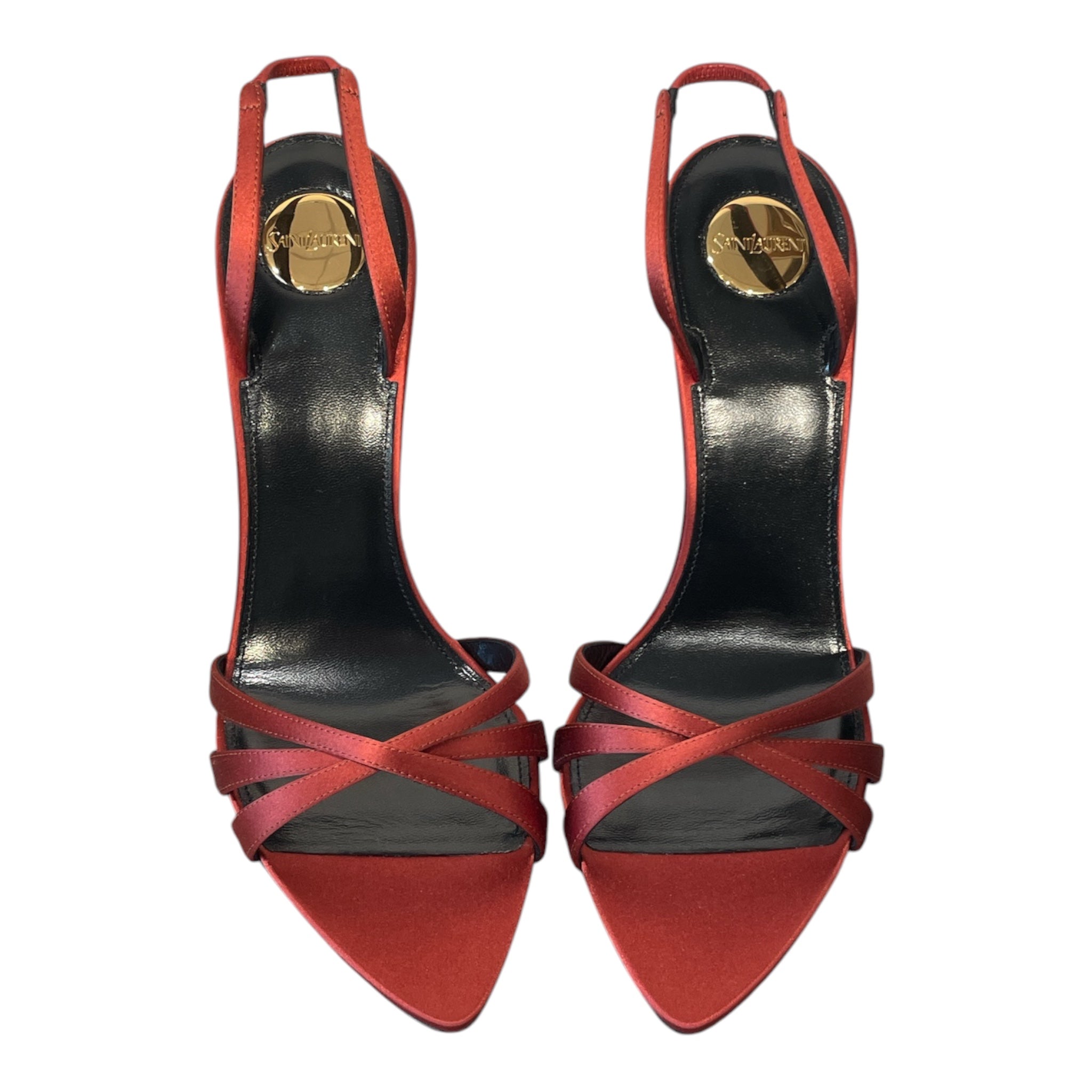 SAINT LAURENT/Heels/EU 40/Silk/ORN/SS2026 KATE SLINGBACK HEEL view 4