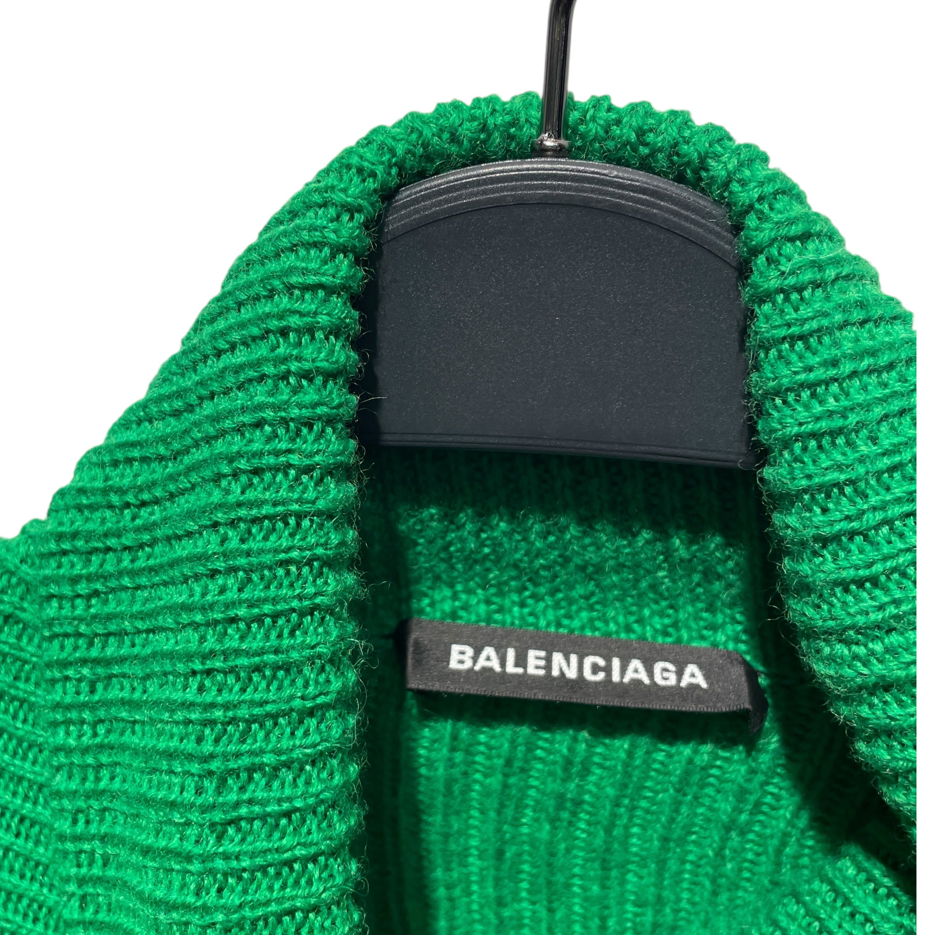 BALENCIAGA/Sweater/XS/Cotton/GRN/oversizd turtleneck view 4