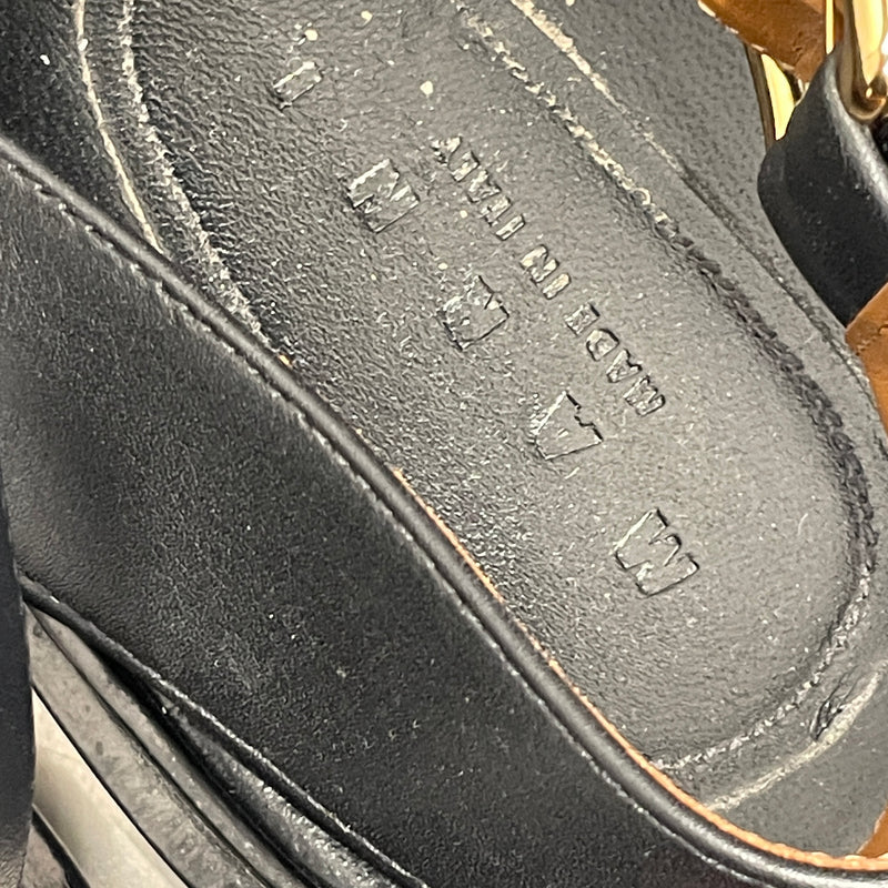 MARNI/Sandals/EU 41/Leather/BLK/
