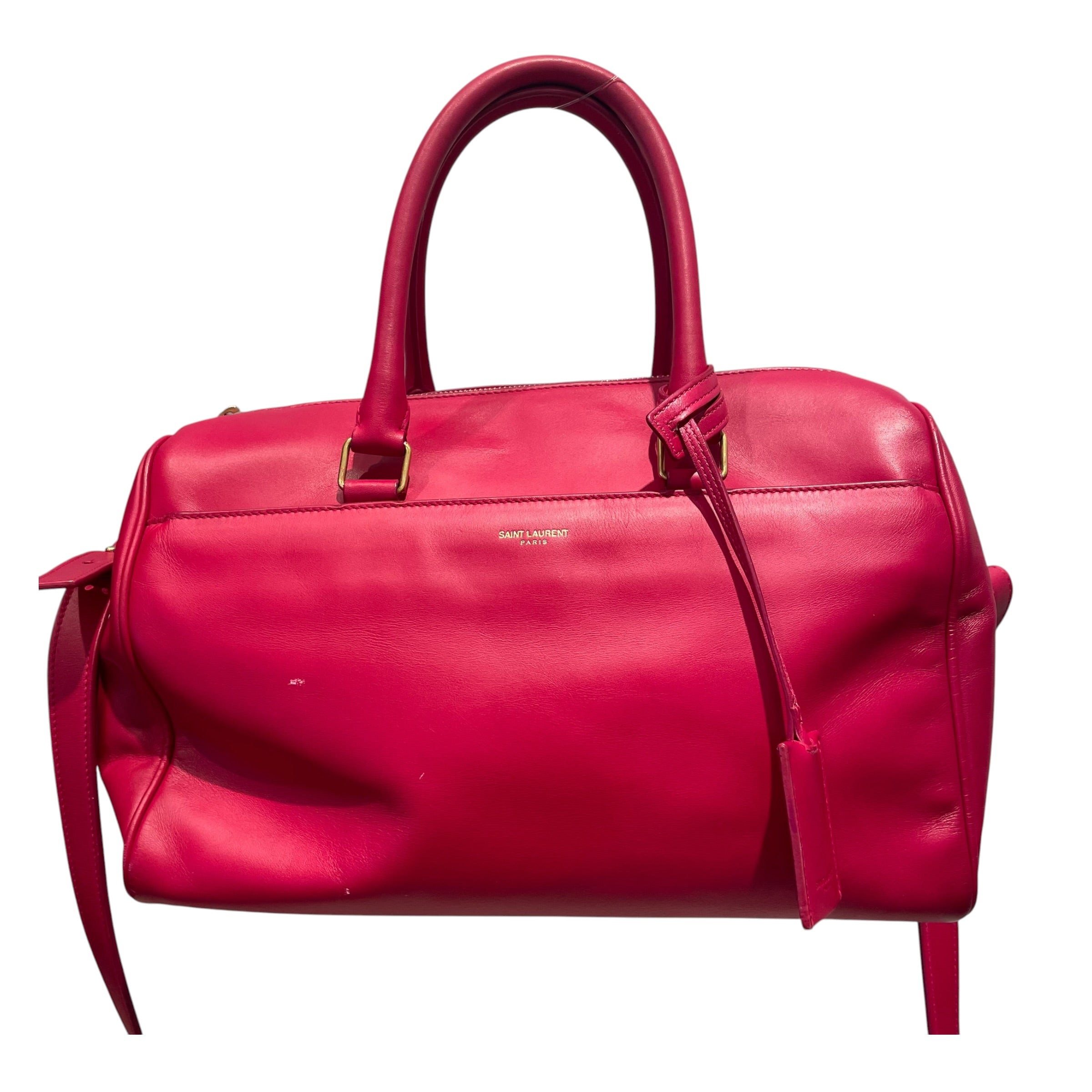 SAINT LAURENT/Bag/Leather/RED/Classic Duffle- Calfskin view 1