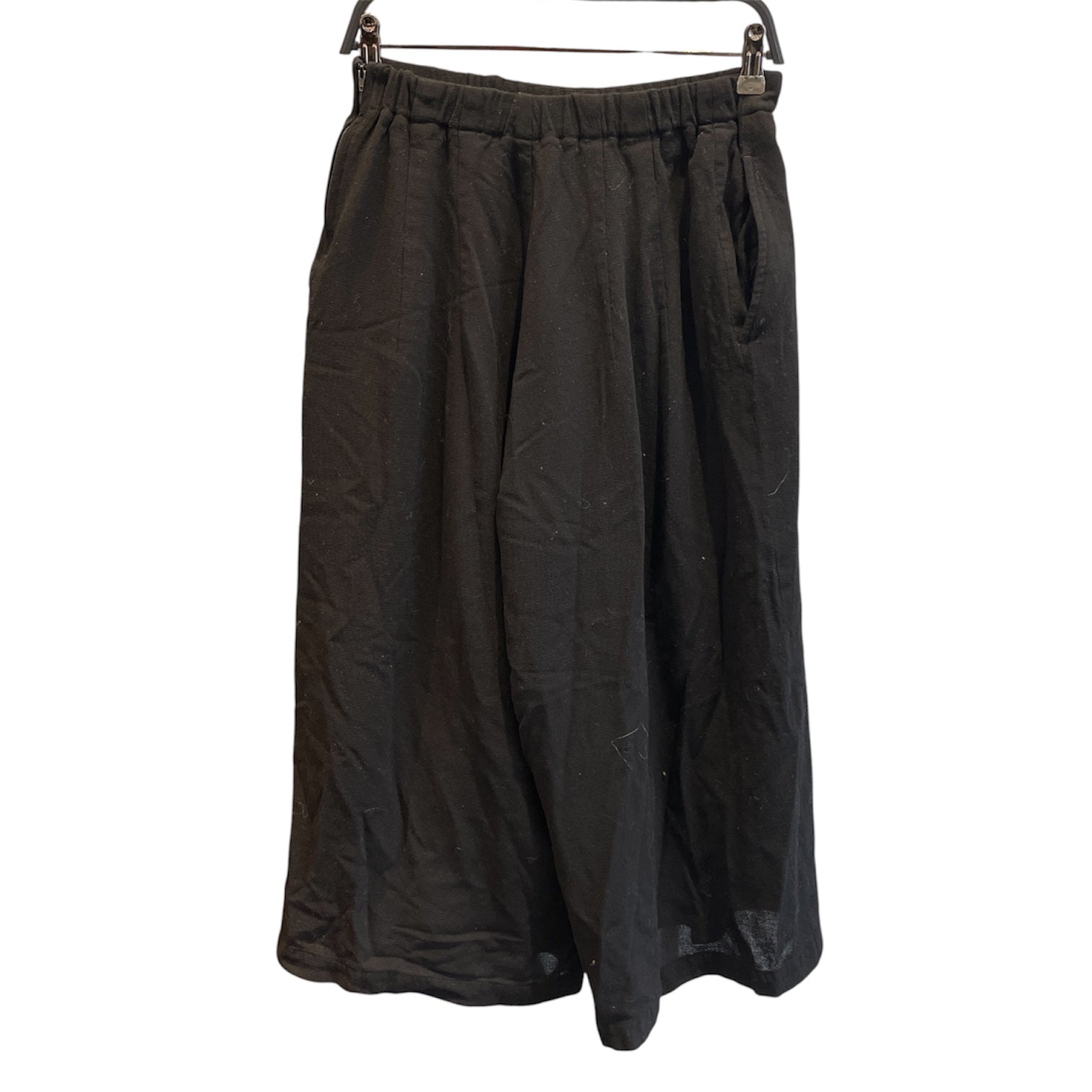 YOHJI YAMAMOTO/Pants/BLK/Black short pants view 2