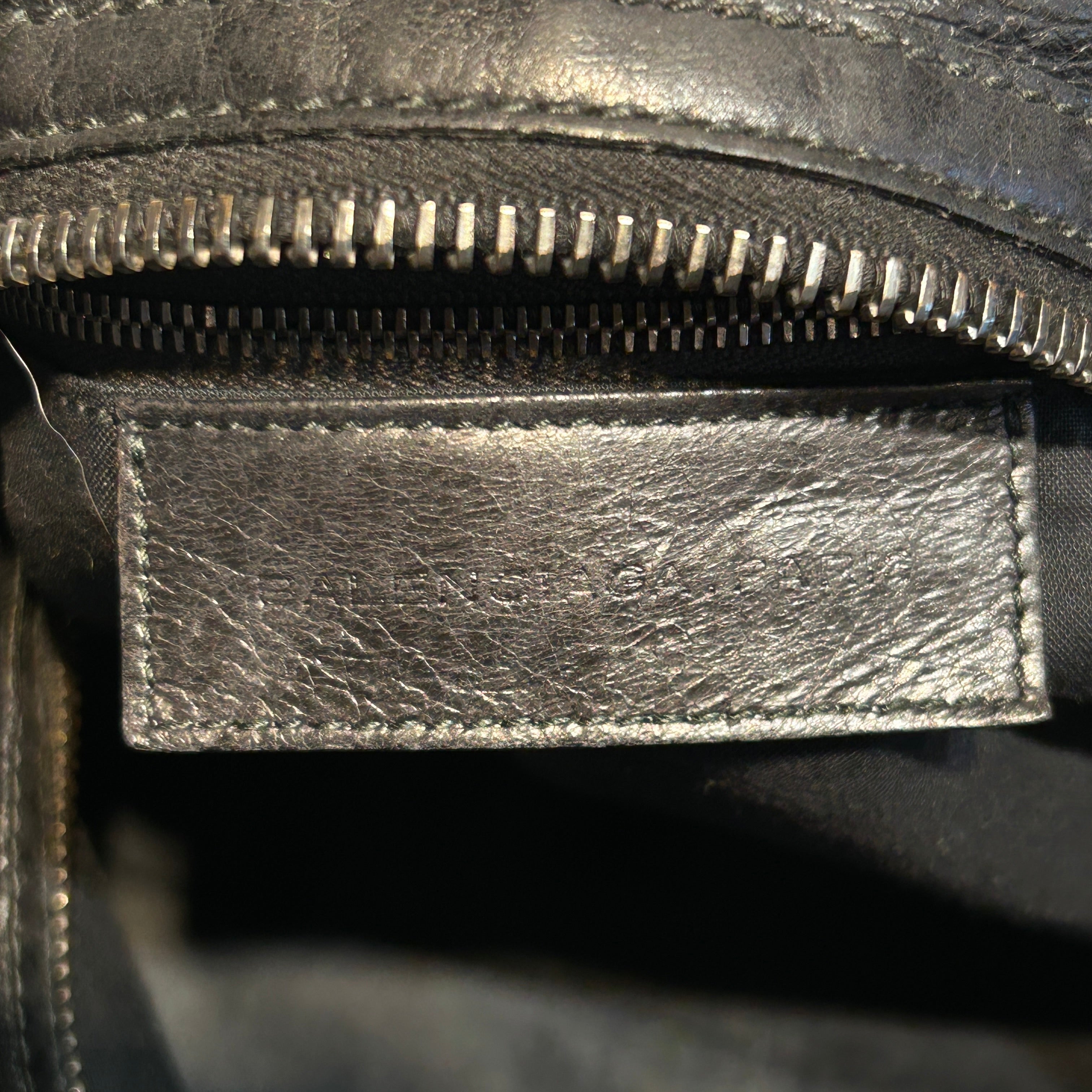 BALENCIAGA/Tote Bag/Leather/BLK/MOTO CROSS WEEKENDER view 5