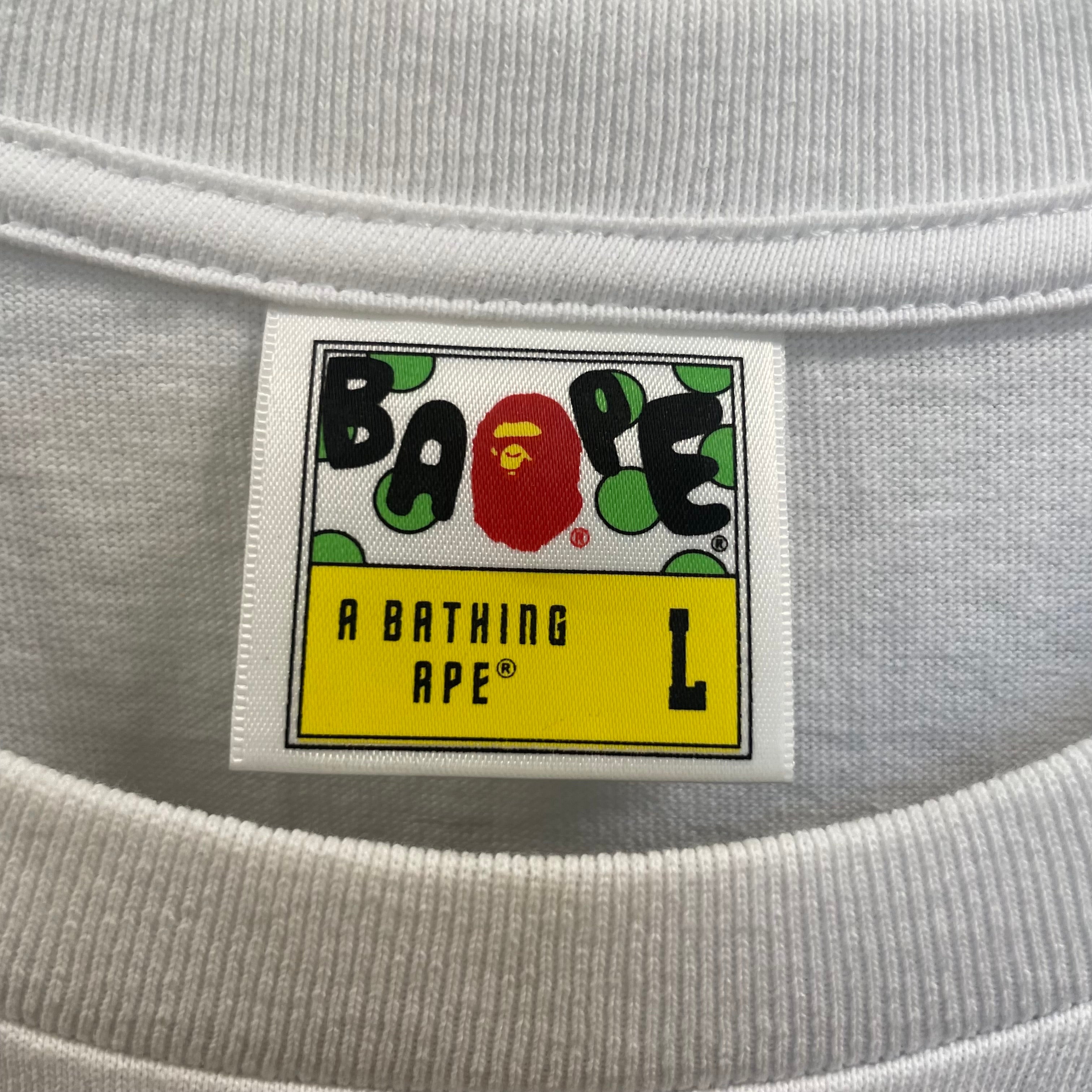 BAPE STA!/T-Shirt/L/Cotton/WHT/busy works/multicolor view 5