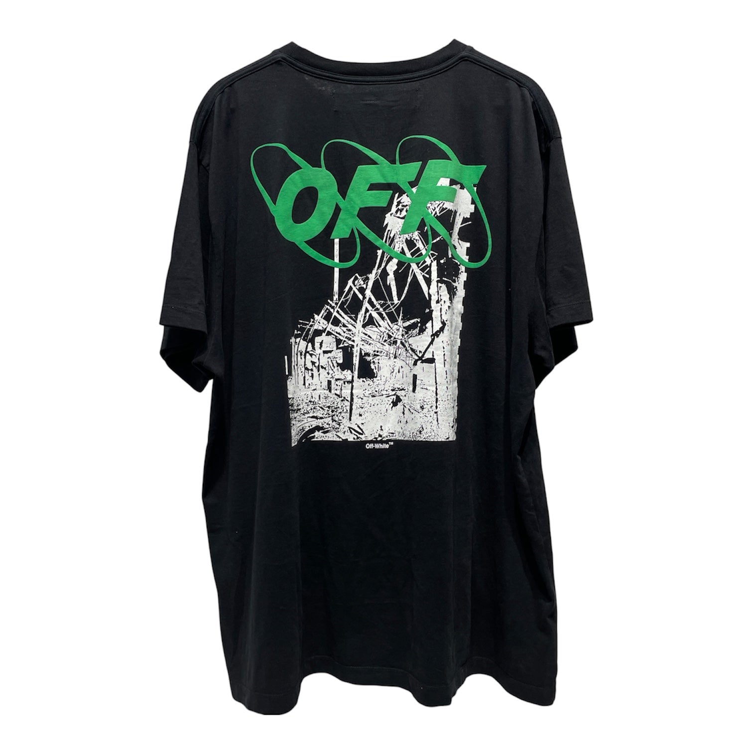 OFF-WHITE/T-Shirt/M/Cotton/BLK/ view 2