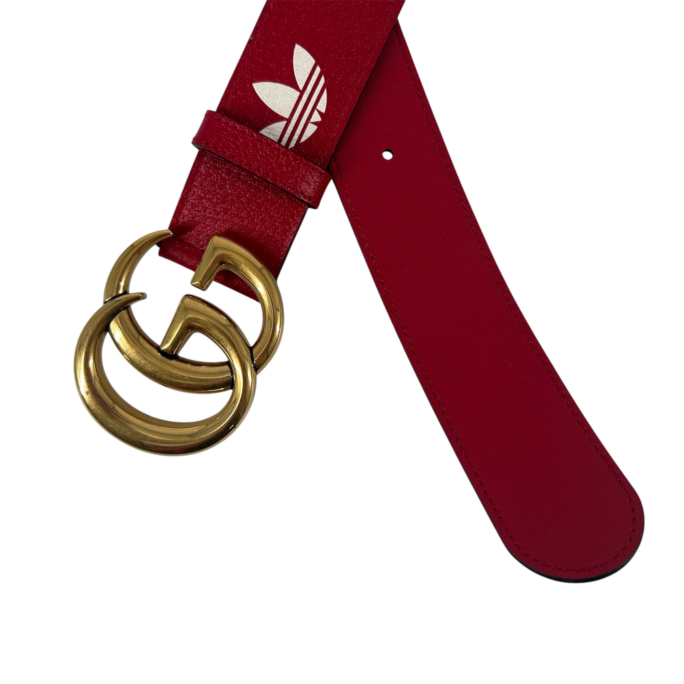 GUCCI/adidas/Belt/Leather/RED/406831 u4dat 85 34 525040 view 2