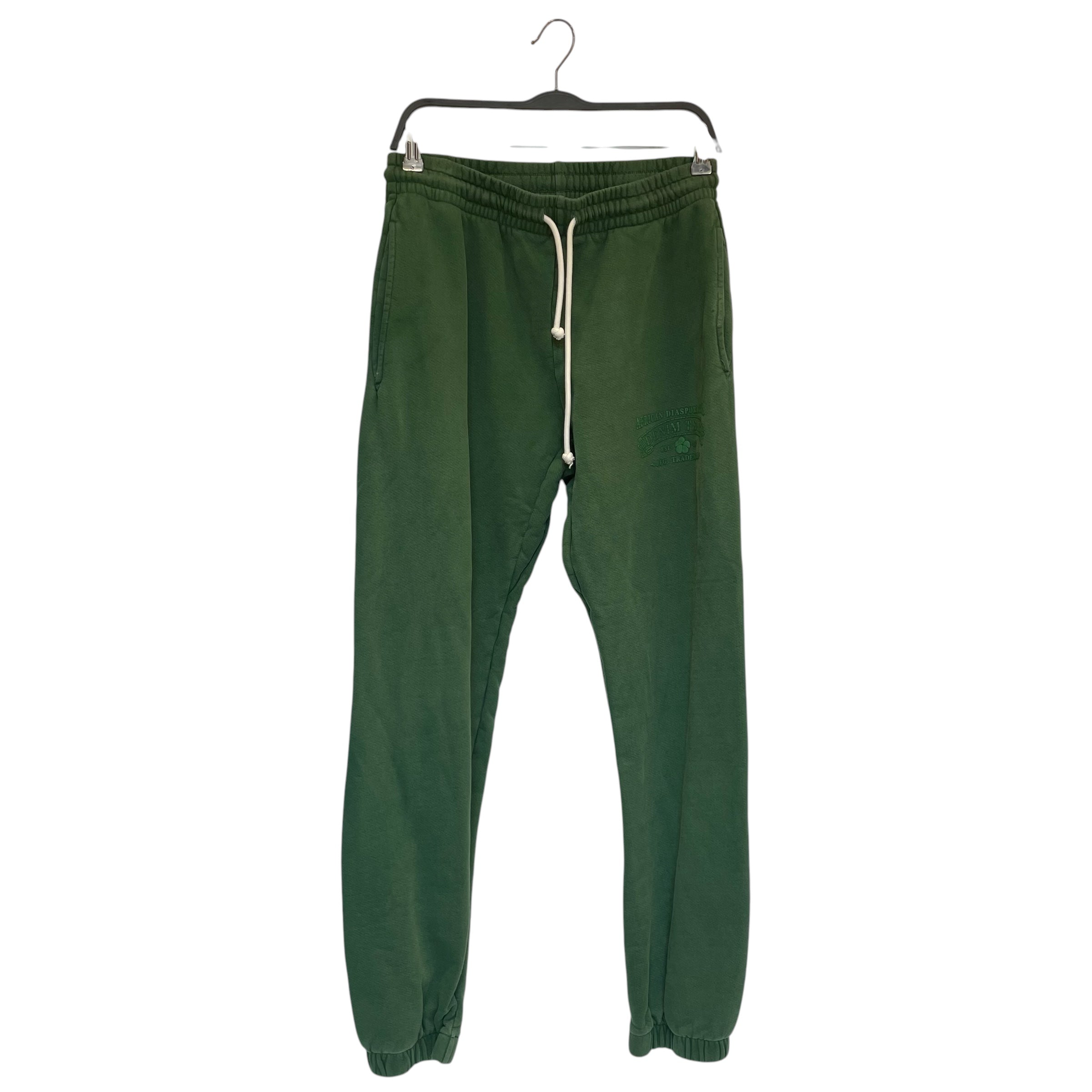 DENIM TEARS/Pants/M/Cotton/GRN/GREEN SWEATPANTS view 1