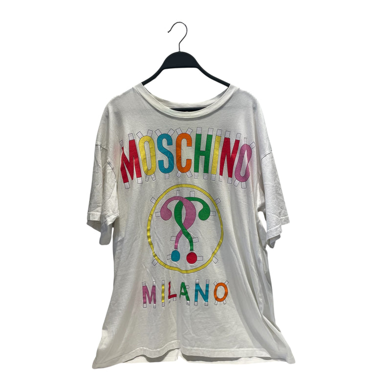 MOSCHINO/T-Shirt/Cotton/WHT/MILANO