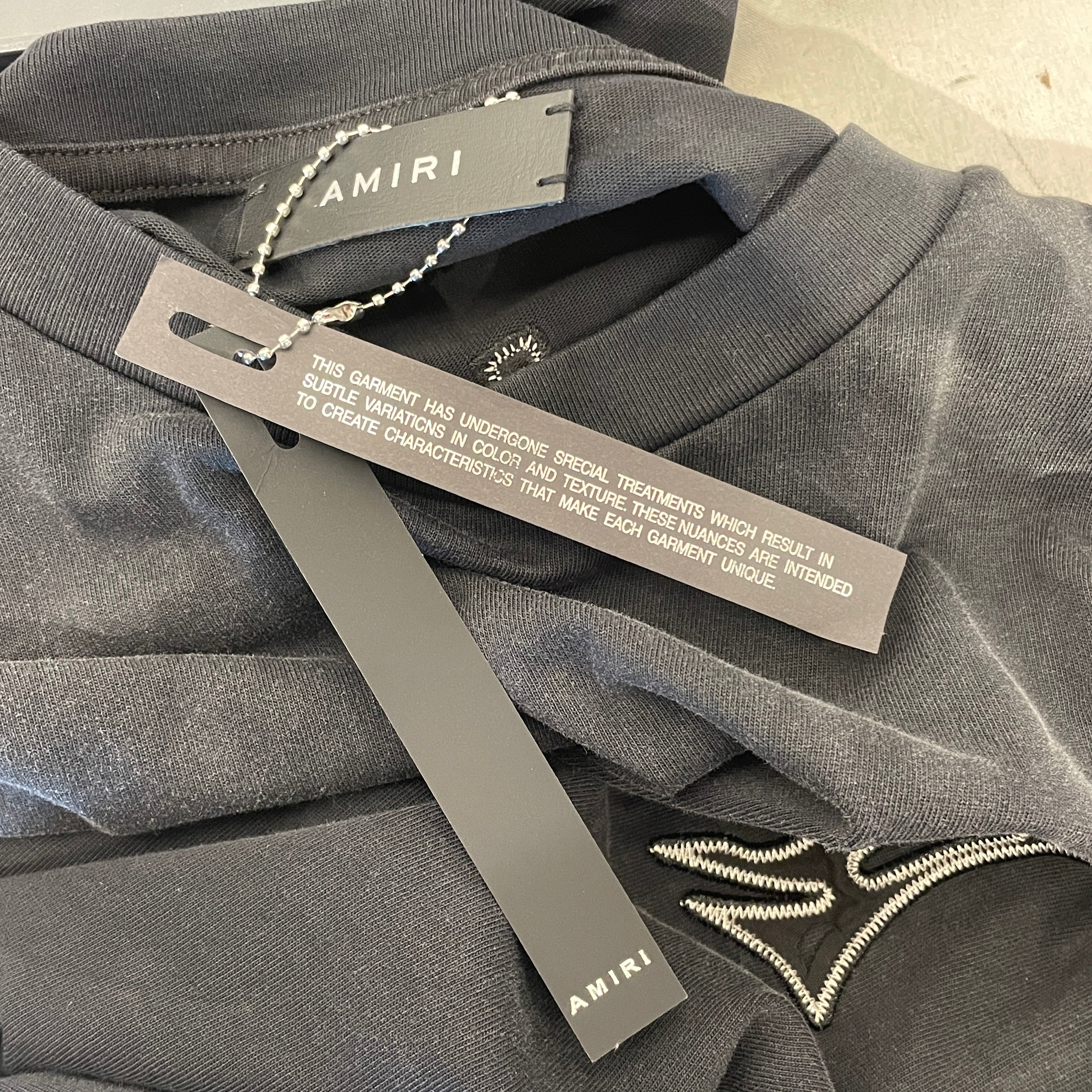 AMIRI/T-Shirt/L/Cotton/BLK/NWT PATCH LOGO view 4