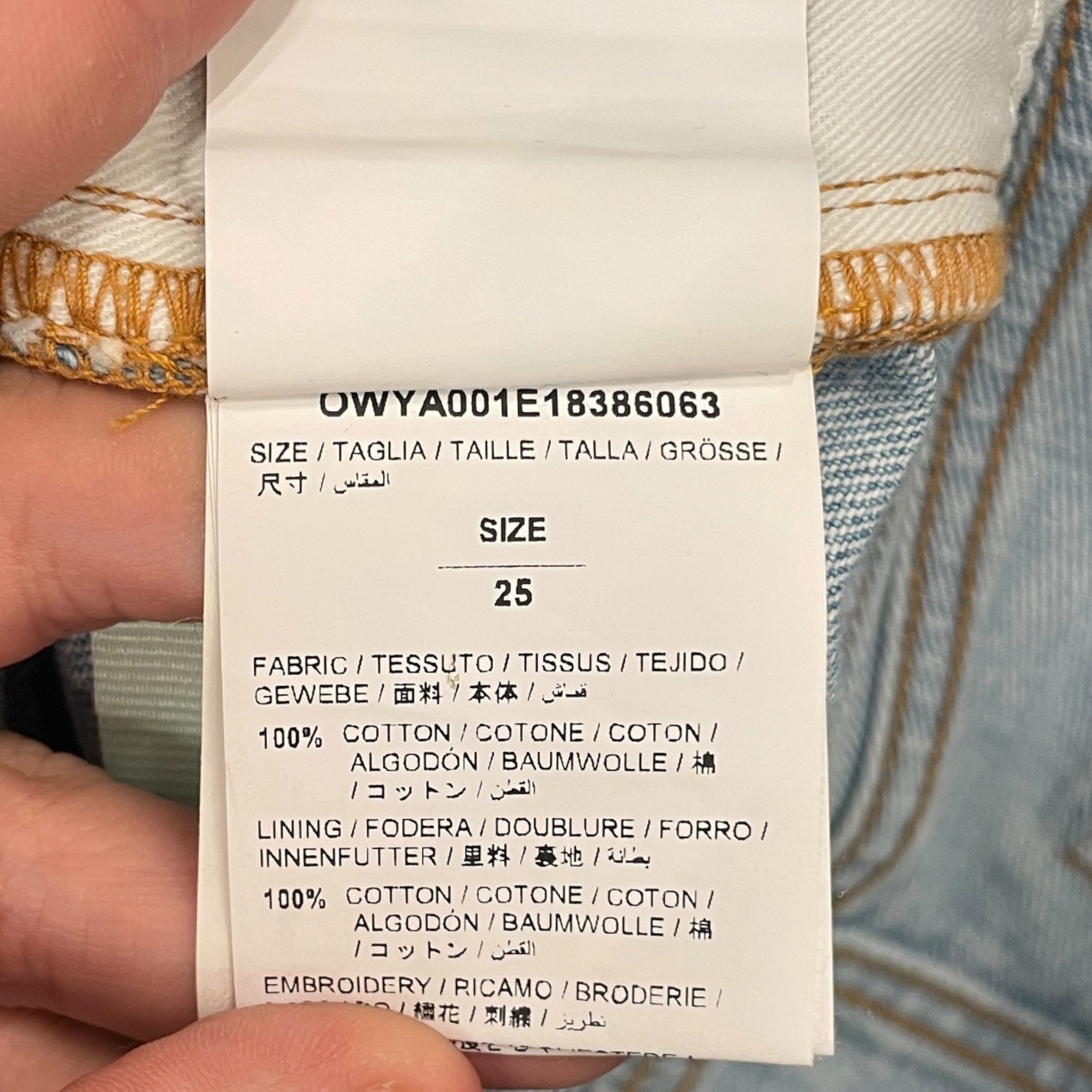 OFF-WHITE/Straight Pants/25/Denim/IDG/ view 4