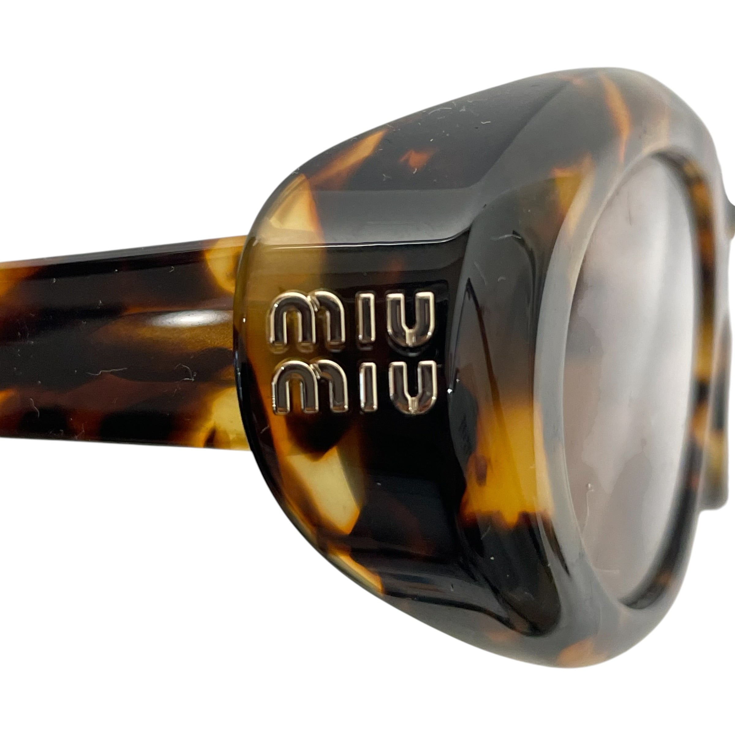 MIU MIU/Sunglasses/All Over Print/Tortoiseshell Pattern/BRW/L's/REVERIE OVAL SMUB09 view 5