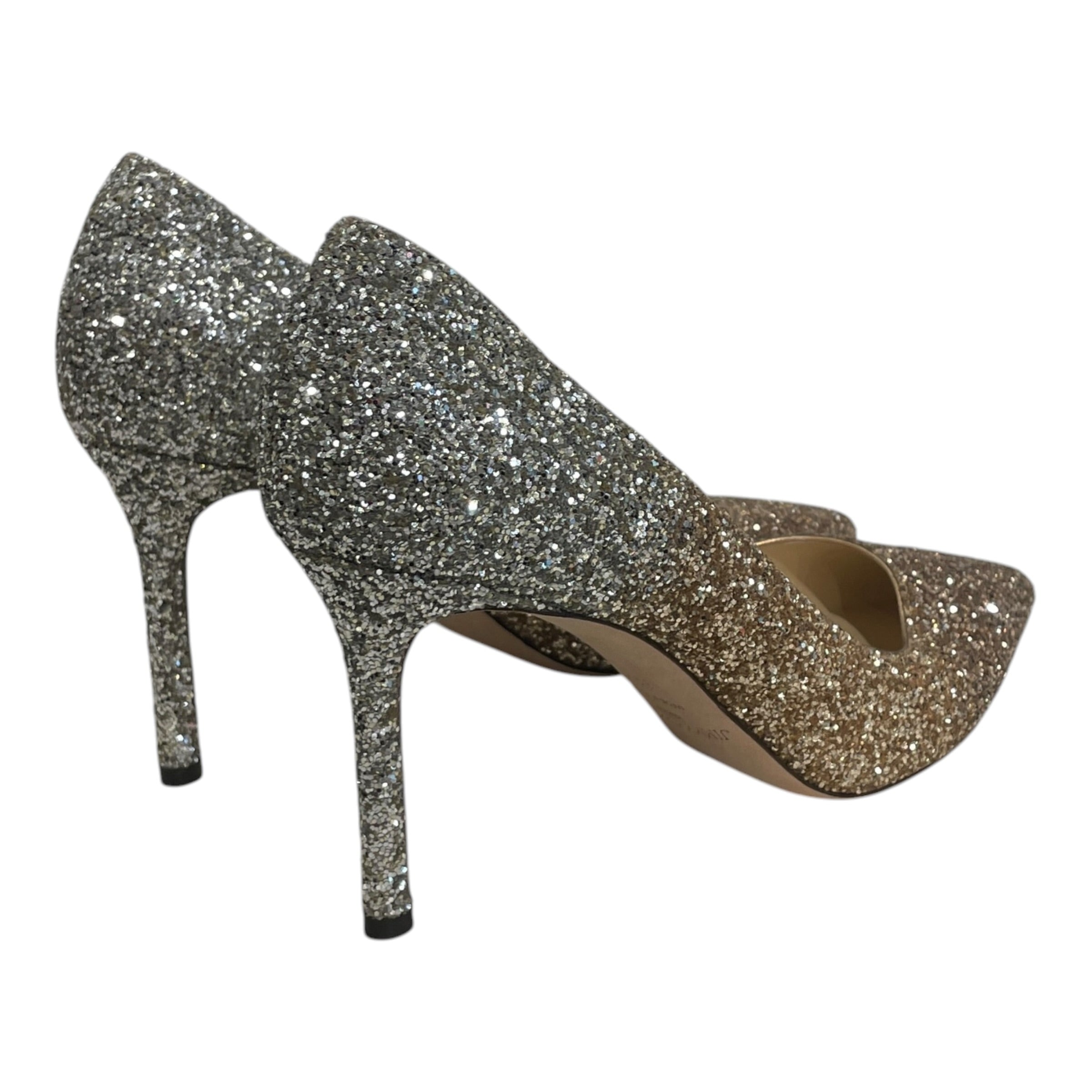 JIMMY CHOO/Heels/EU 39.5/Leather/SLV/2 TONE ALL OVER BEDAZZLE view 2