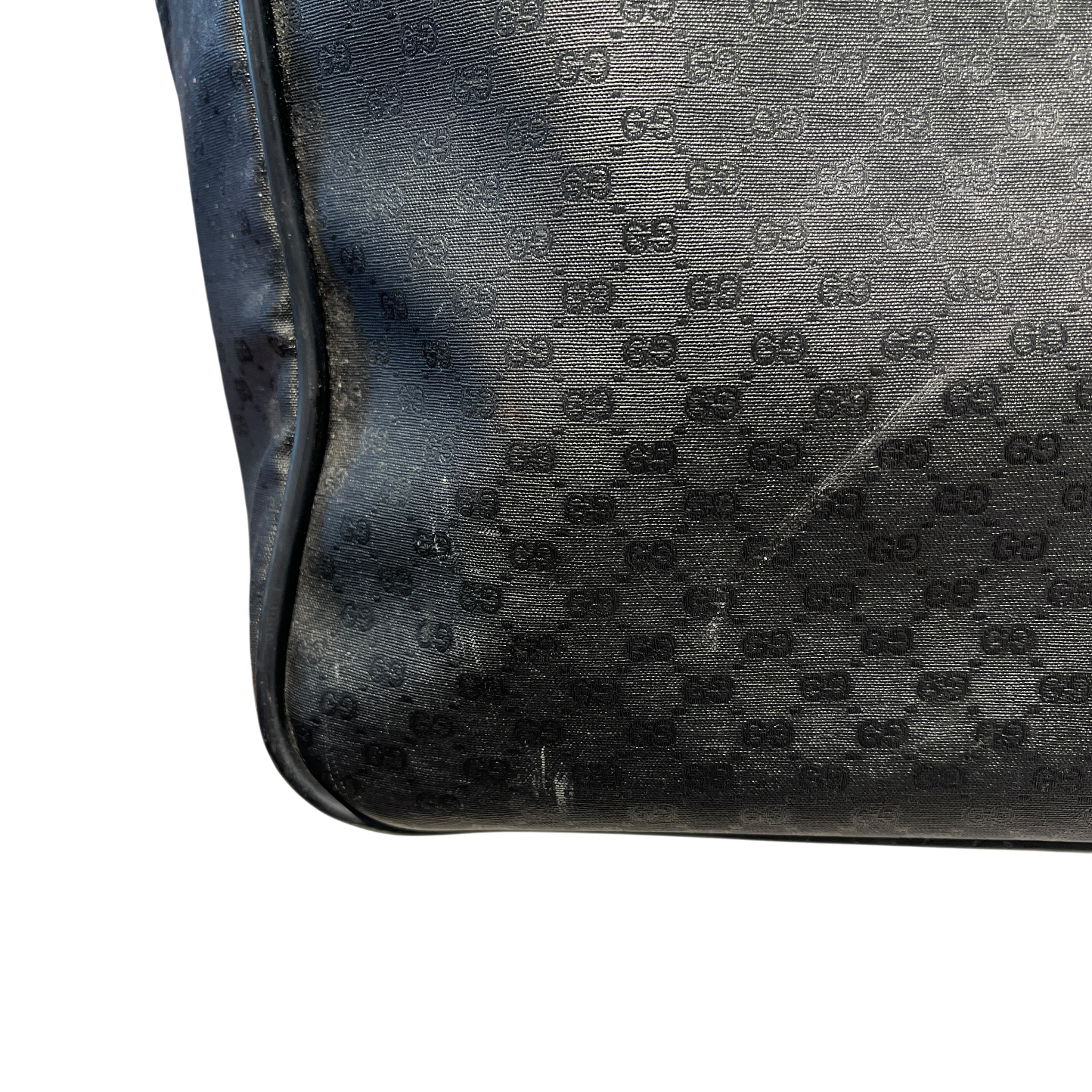 GUCCI/Briefcase/Monogram/Leather/BLK/Supreme Monogram Travel Bag view 9