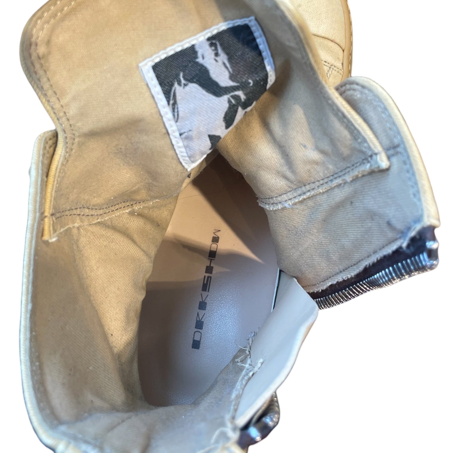 Rick Owens/Hi-Sneakers/EU 39/CML/drkshdw/sil hardware/ridgid bo view 4