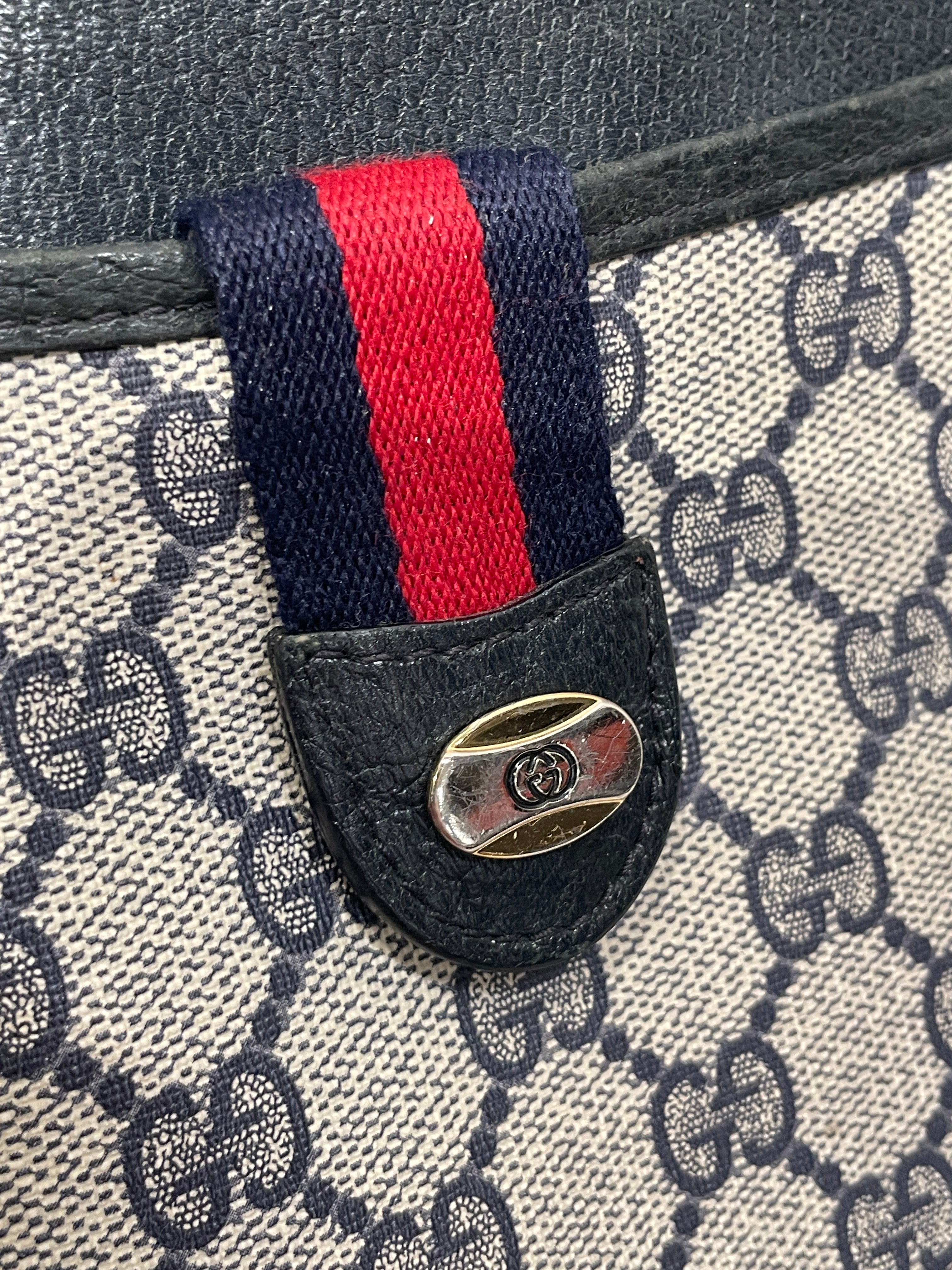 GUCCI/Clutch Bag/Monogram/NVY/MAGNET CLASP view 4