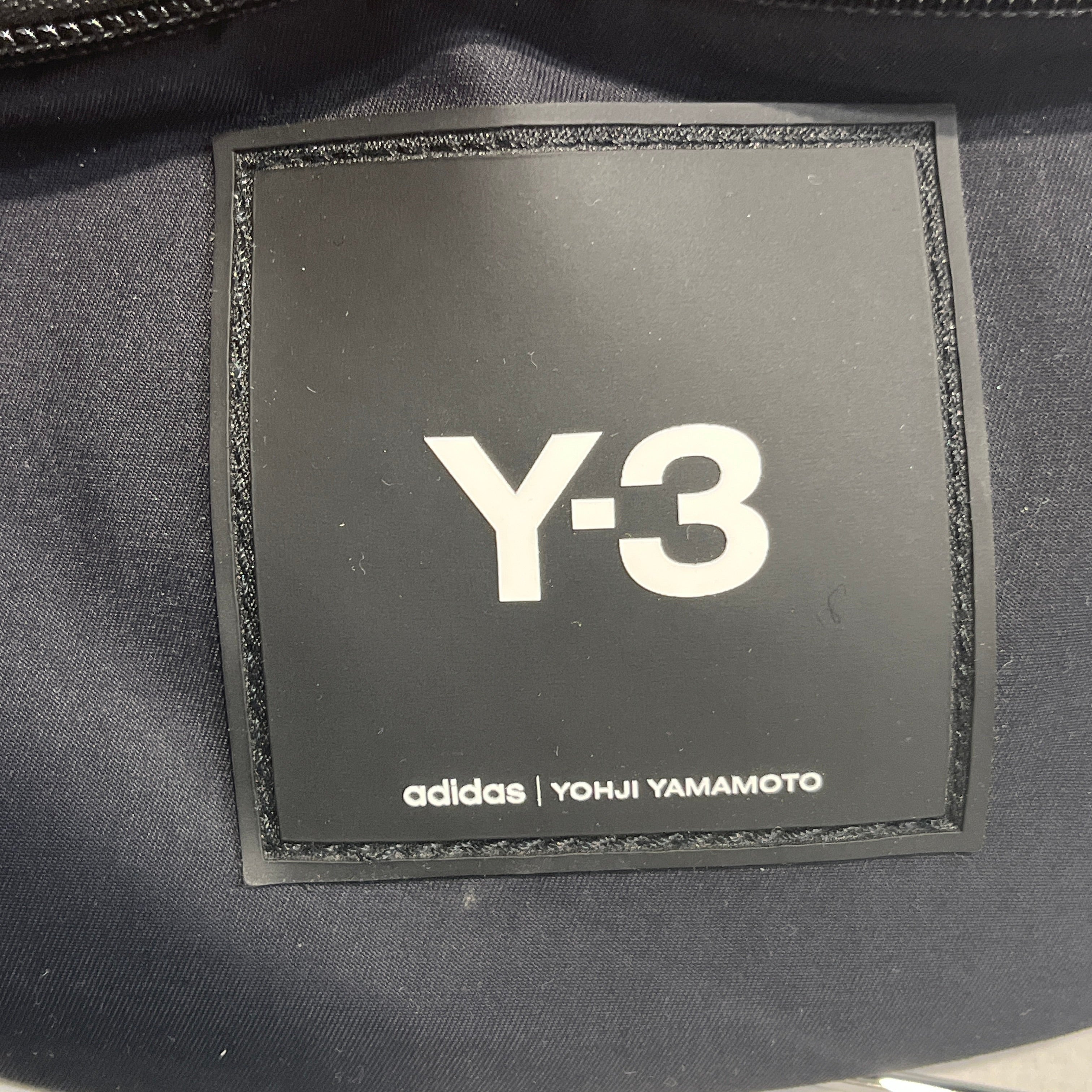 Y-3/Fanny Pack/Graphic/Nylon/BLK/rubber patch view 4