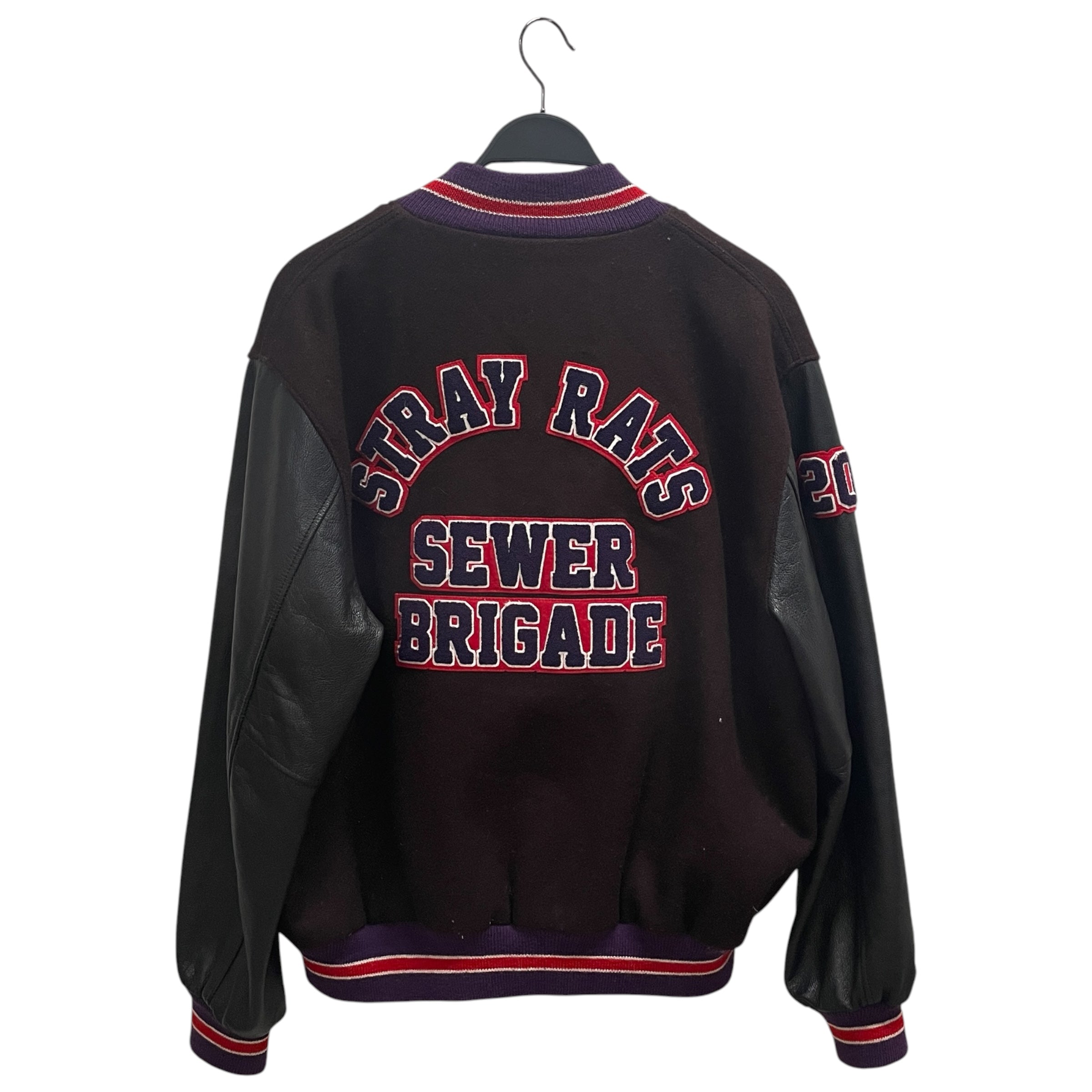 STRAY RATS/Souvenir Jkt/L/Wool/BRW/10 year anniversary varisty jk view 2