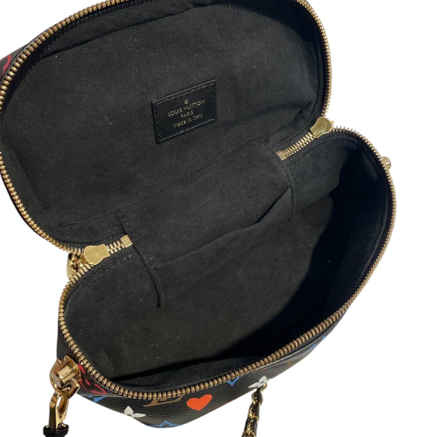 LOUIS VUITTON/Hand Bag/Monogram/Leather/BLK/BLU,ORG,RED ALL OVR view 5